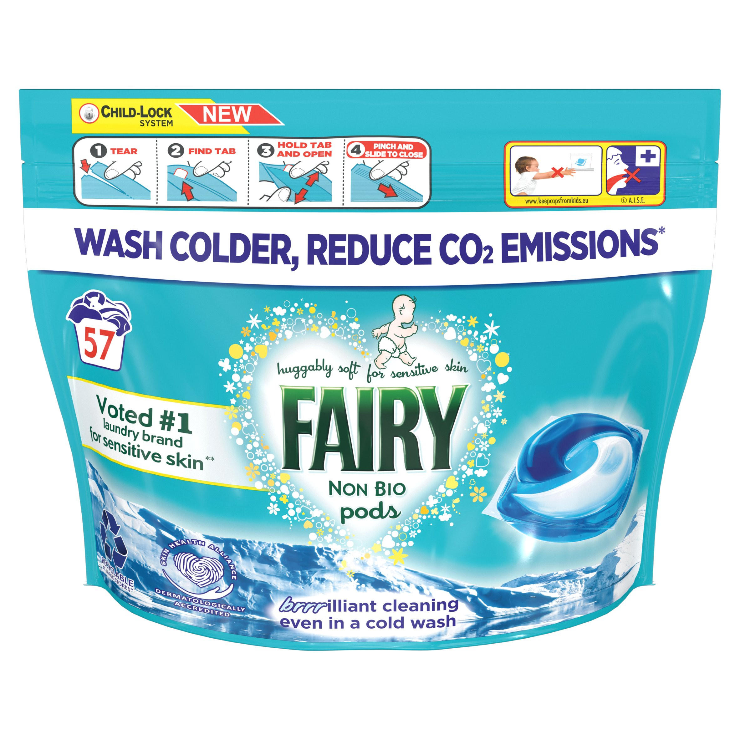 Fairy Non Bio Pods Washing Liquid Capsules Washes Washing Powders