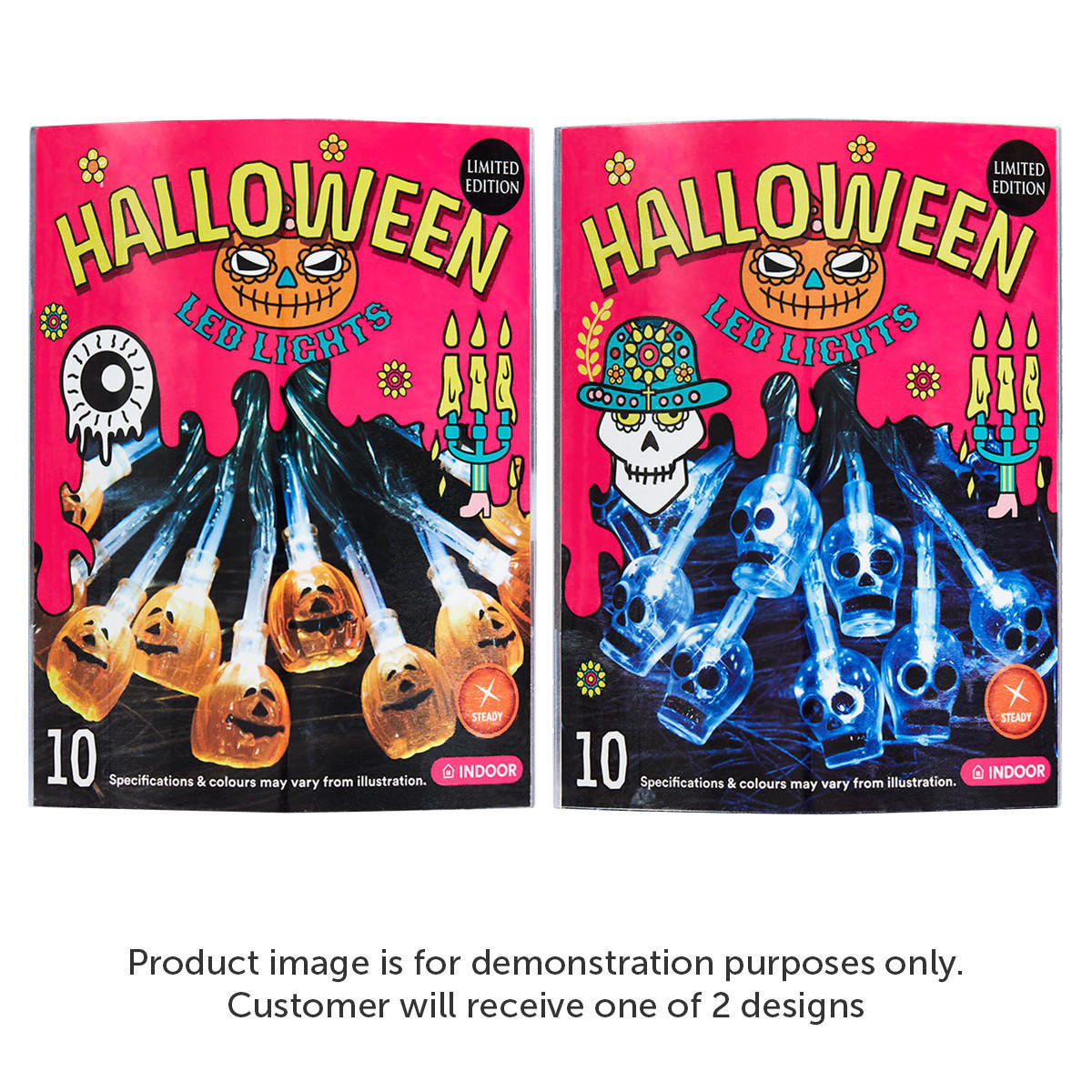 100 Pack Halloween Lights Party Accessories Iceland Foods