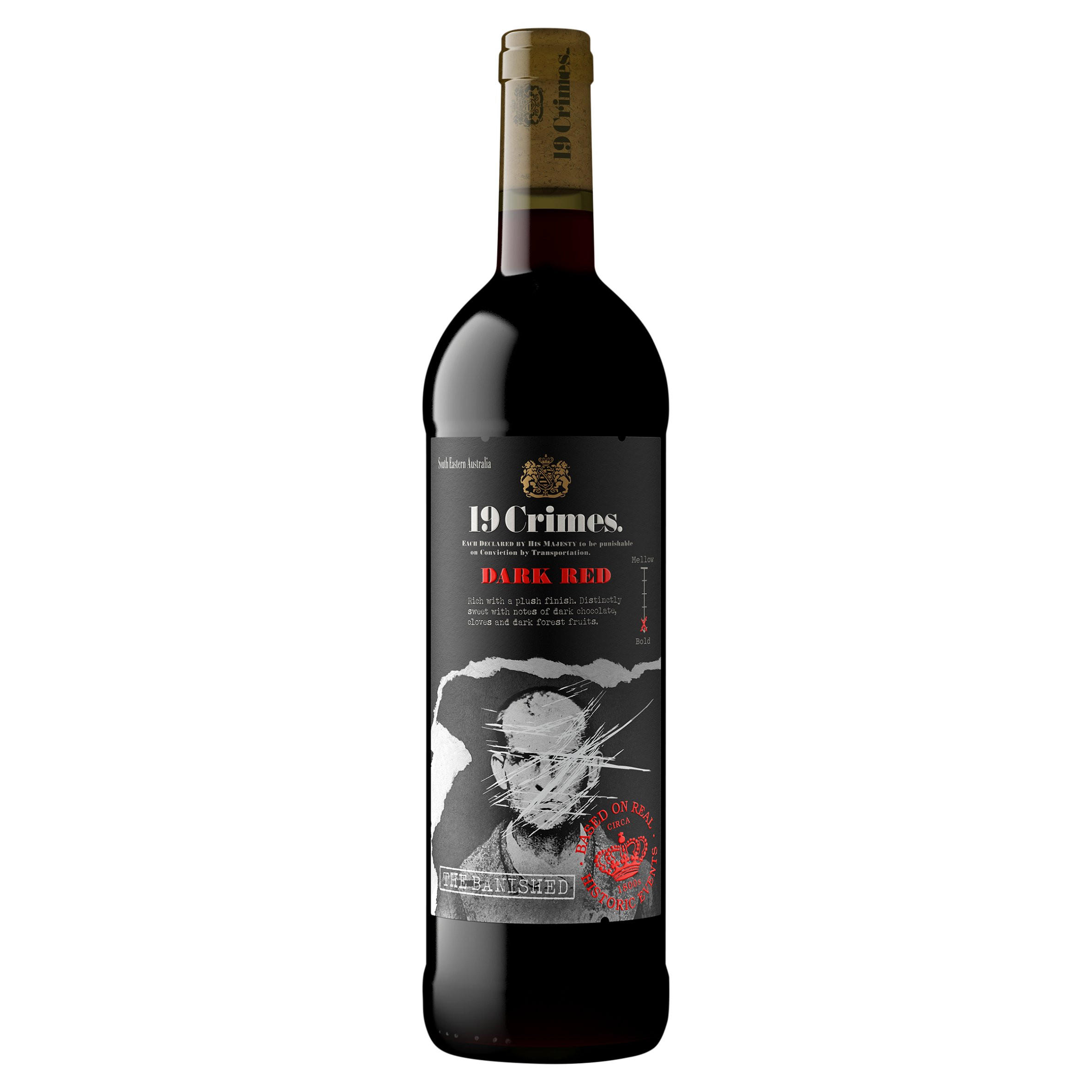 19 Crimes Dark Red 750 mL | Red Wine | Iceland Foods