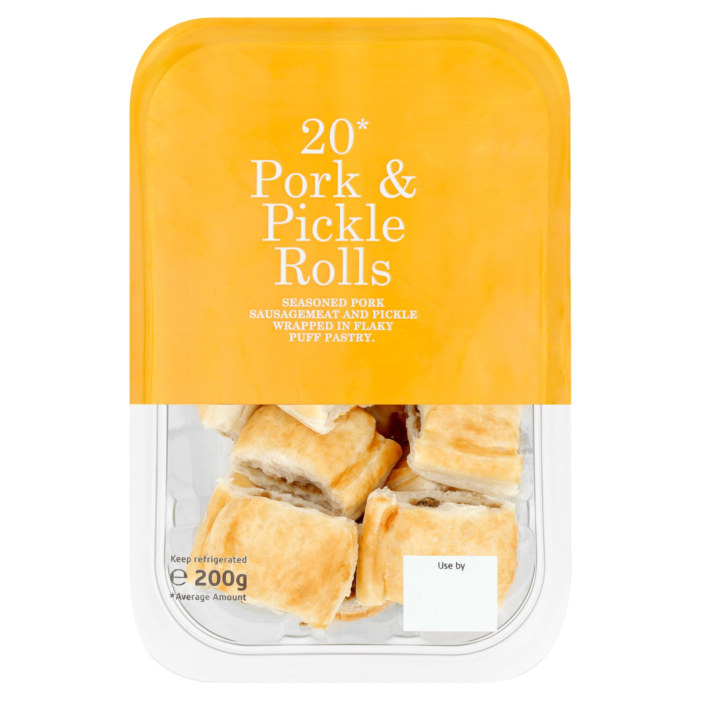 20 Pork & Pickle Rolls 200g Sausage Rolls & Savoury Eggs Iceland Foods