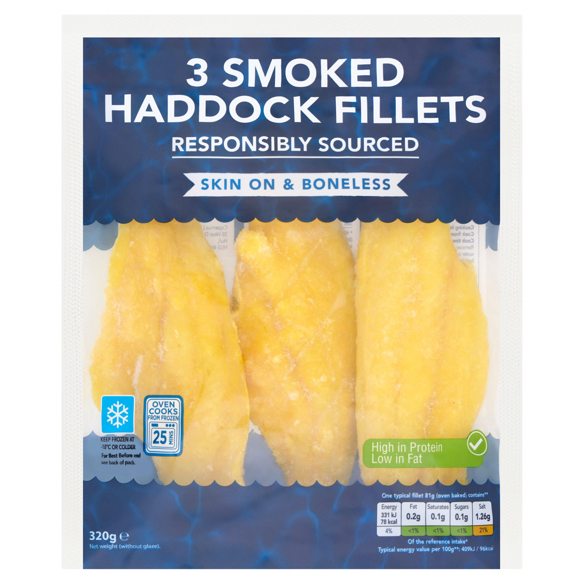 3 Smoked Haddock Fillets 320g Iceland Foods