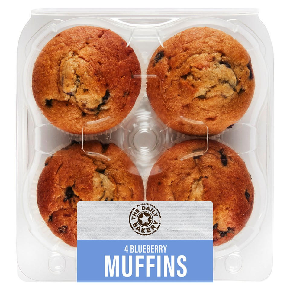 The Daily Bakery 4 Triple Chocolate Muffins