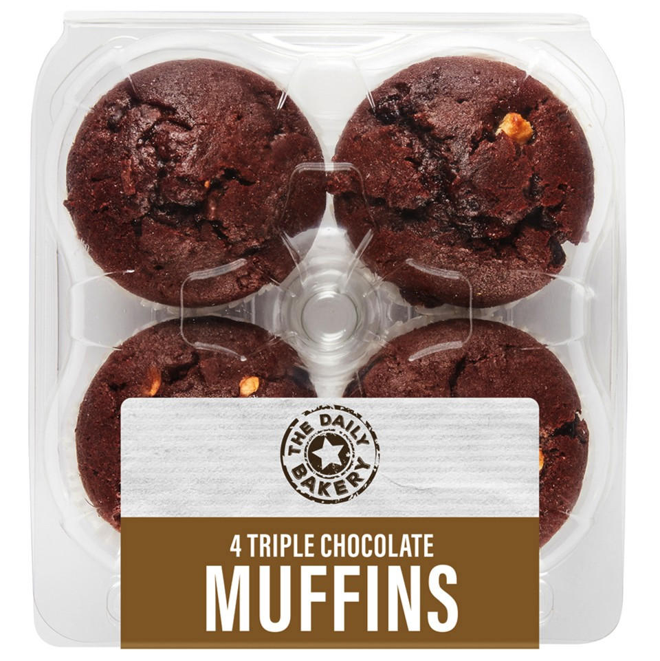 The Daily Bakery 4 Blueberry Muffins