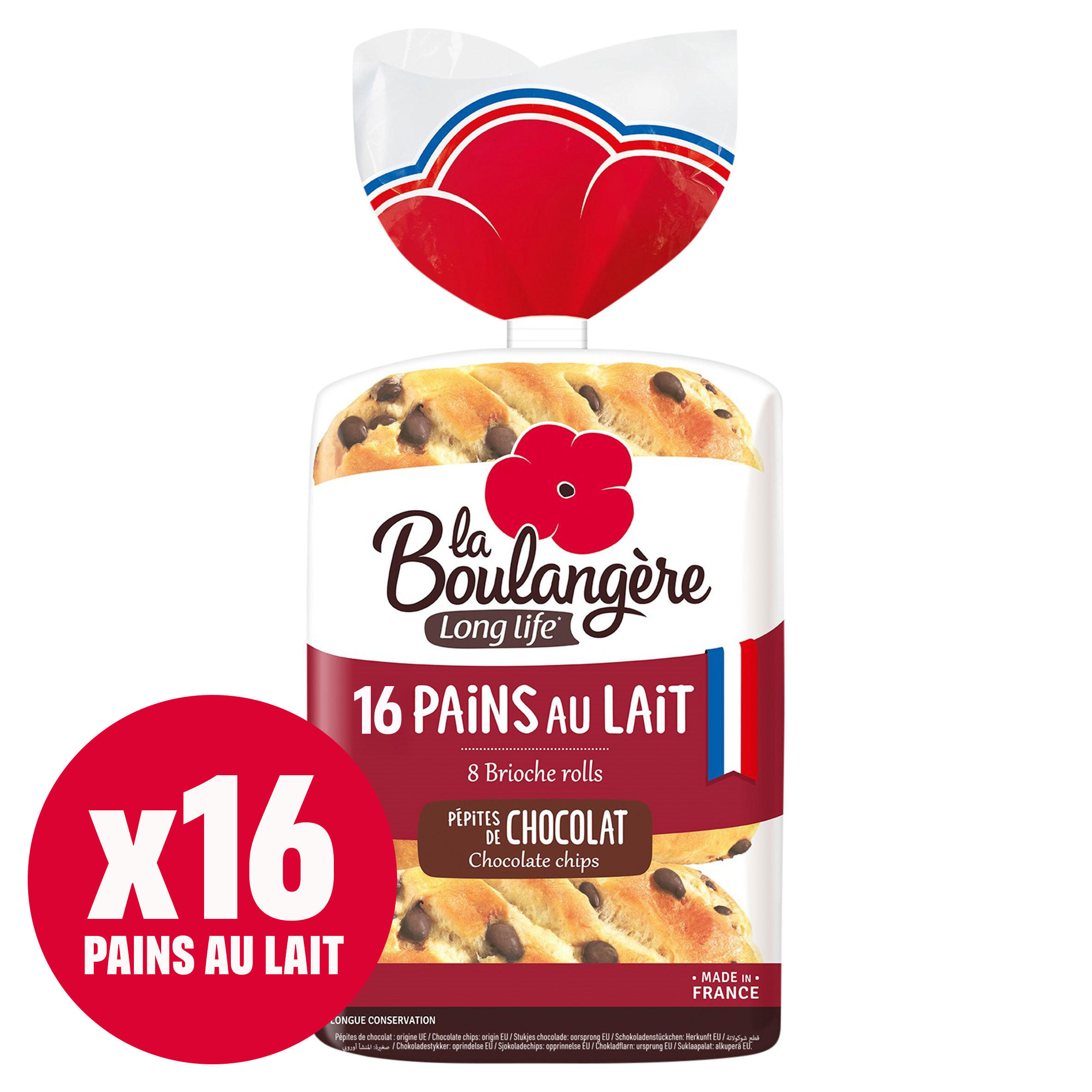 La Boulangere 16pk Choc Chip Brioche Roll