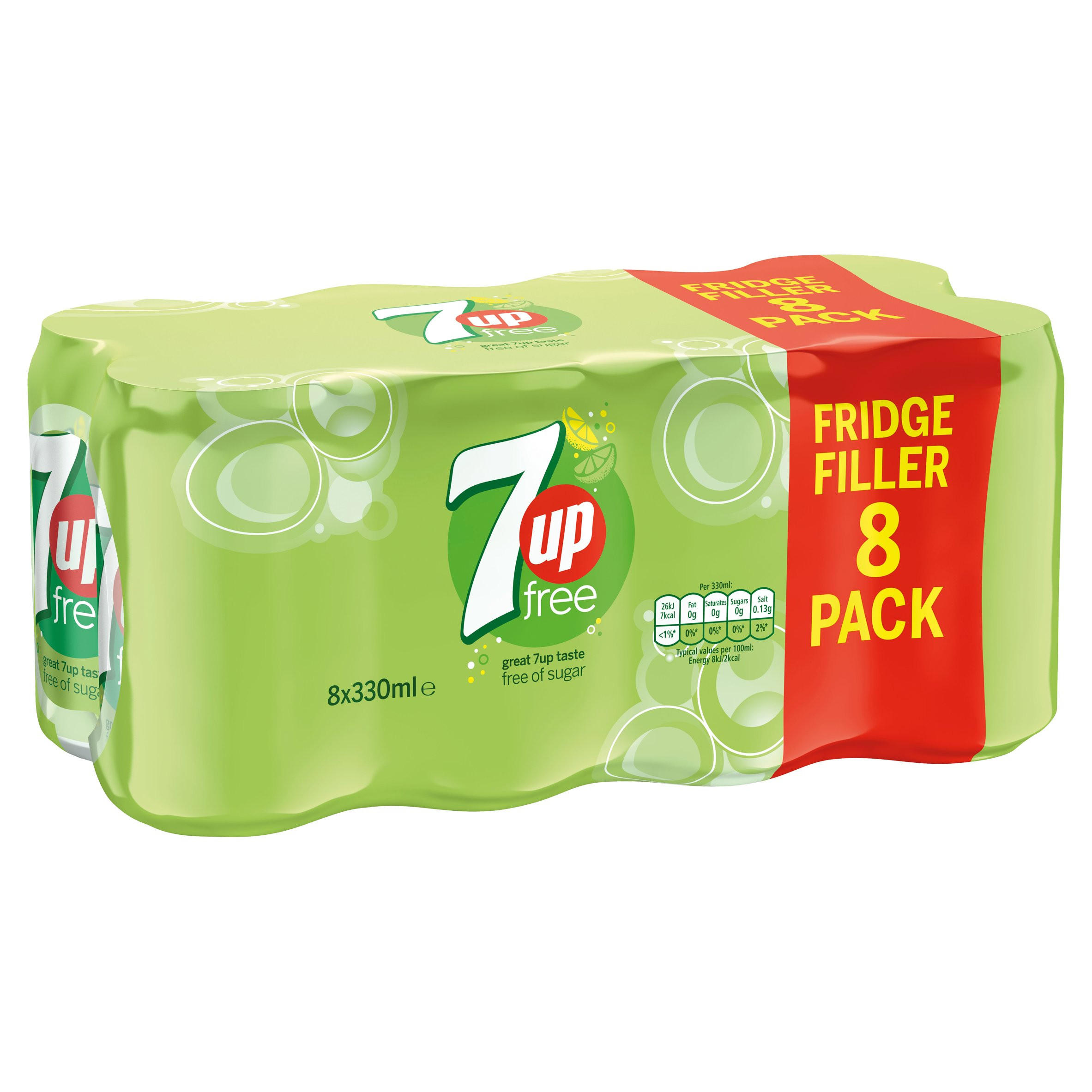 7up Free 8 X 330ml Lemonade Iceland Foods