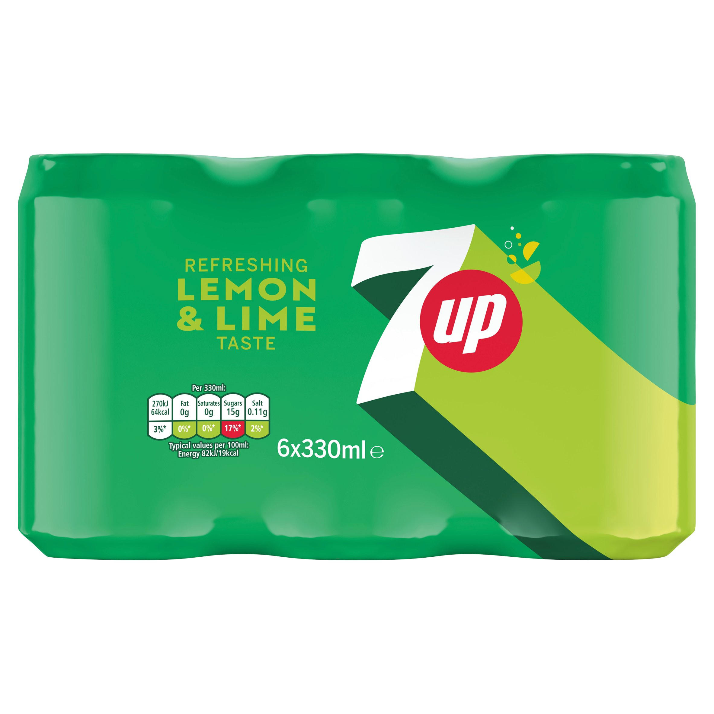 7UP Lemon & Lime 6 x 330ml | Multipacks | Iceland Foods