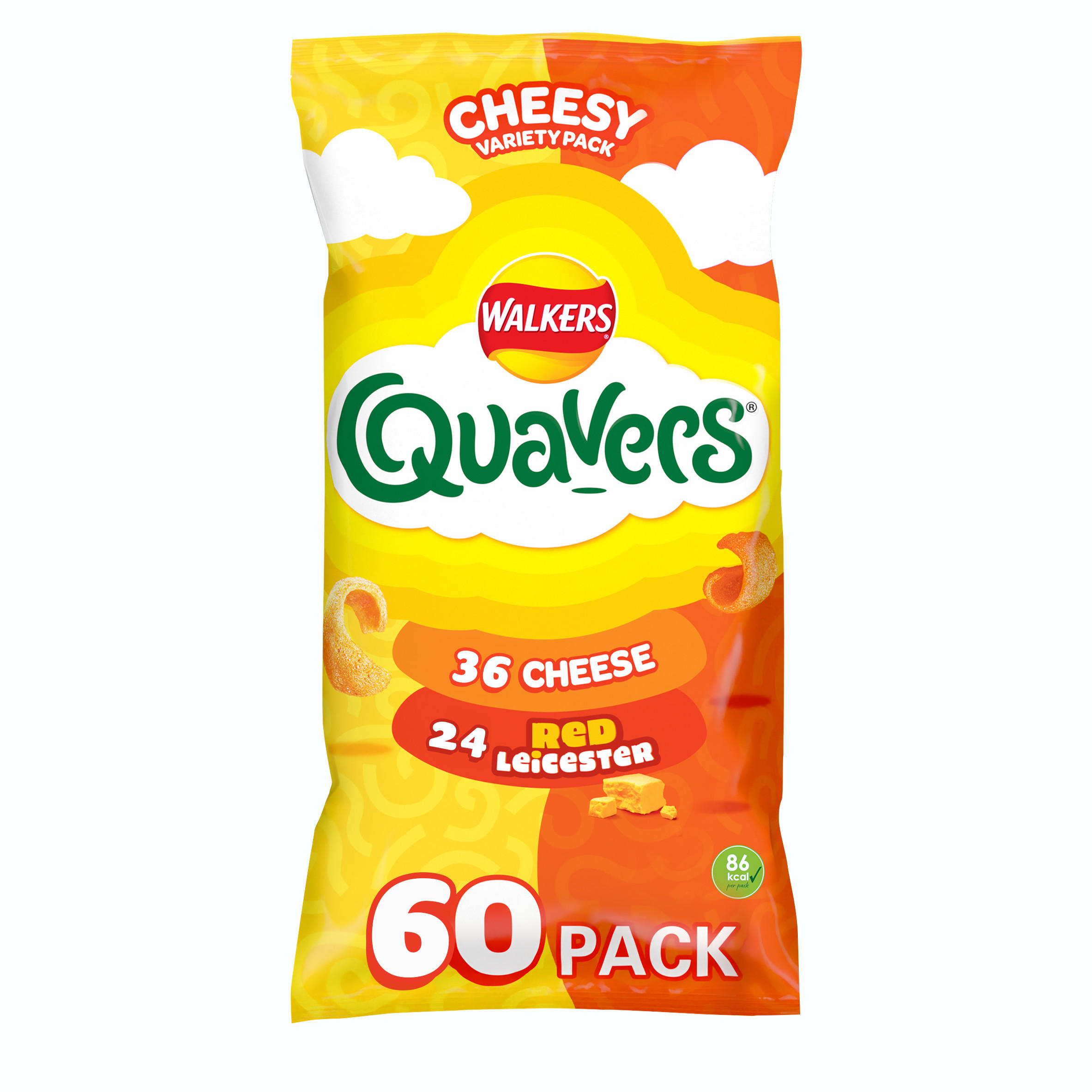 Walkers 60 Pack Quavers Cheese Variety