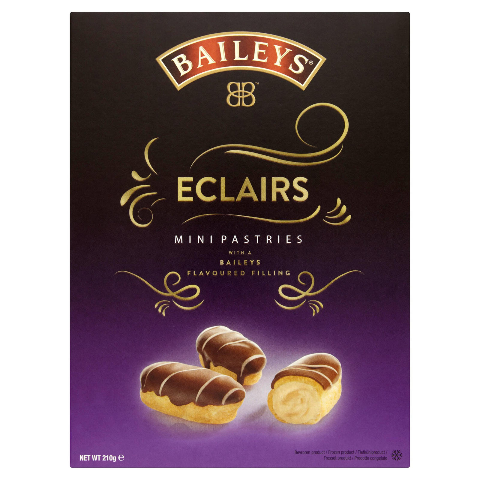 Baileys Eclairs Mini Pastries with a Baileys Flavoured Filling 210g | Desserts | Iceland Foods