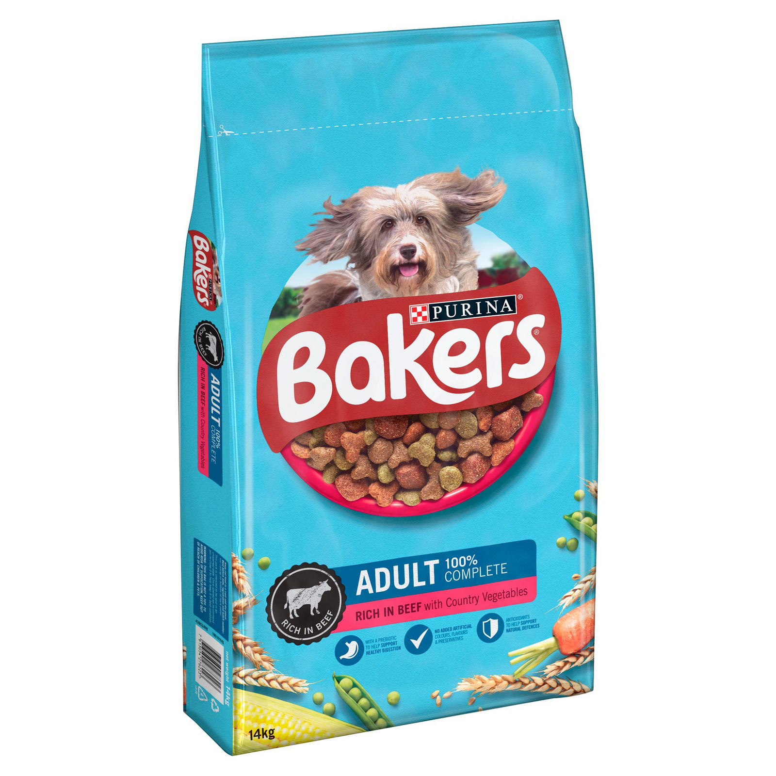 Bakers Adult Dry Dog Food Beef and Veg 14kg Dog Food