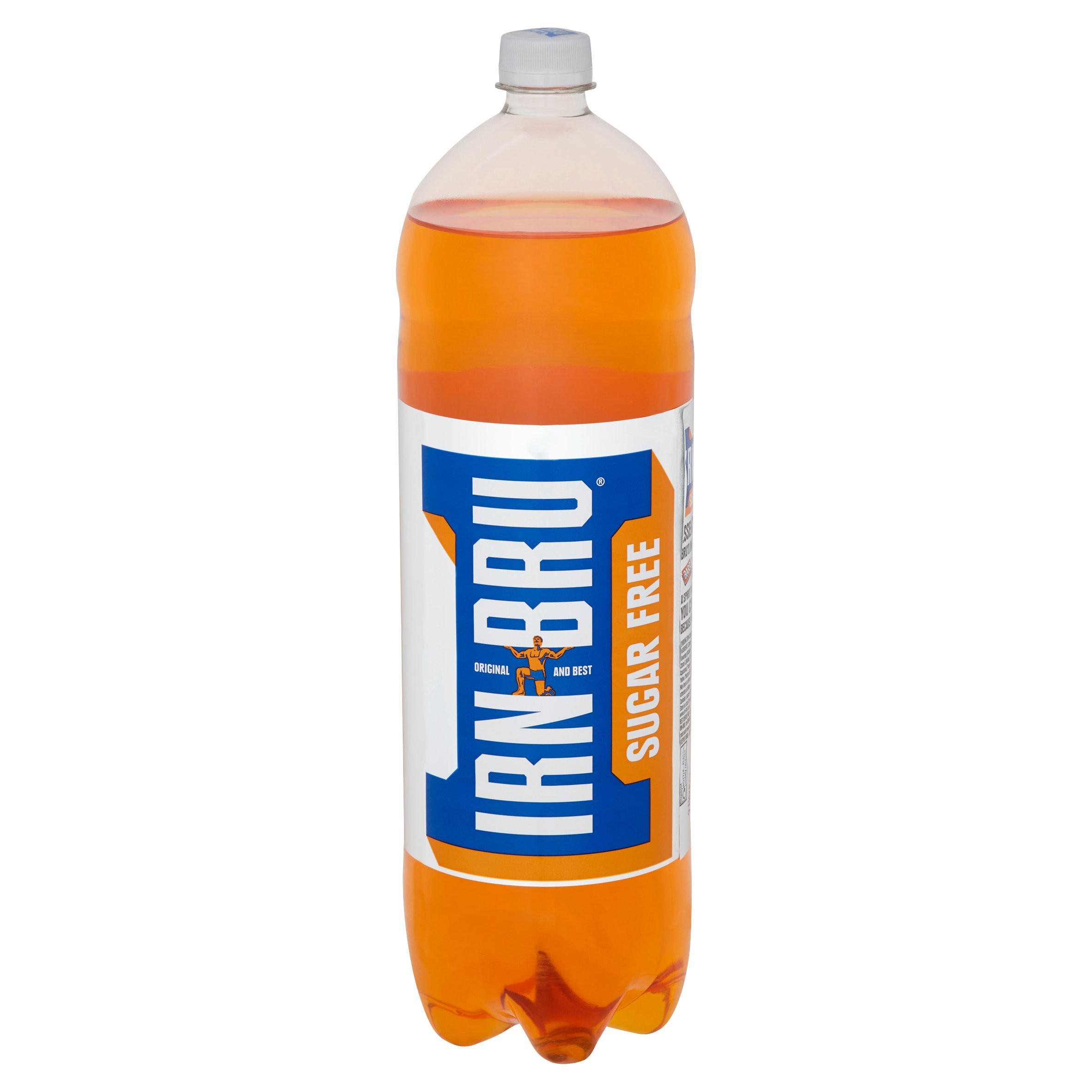 IRN-BRU Sugar Free 2 Litre Bottle | Orange and Fruit Flavoured ...