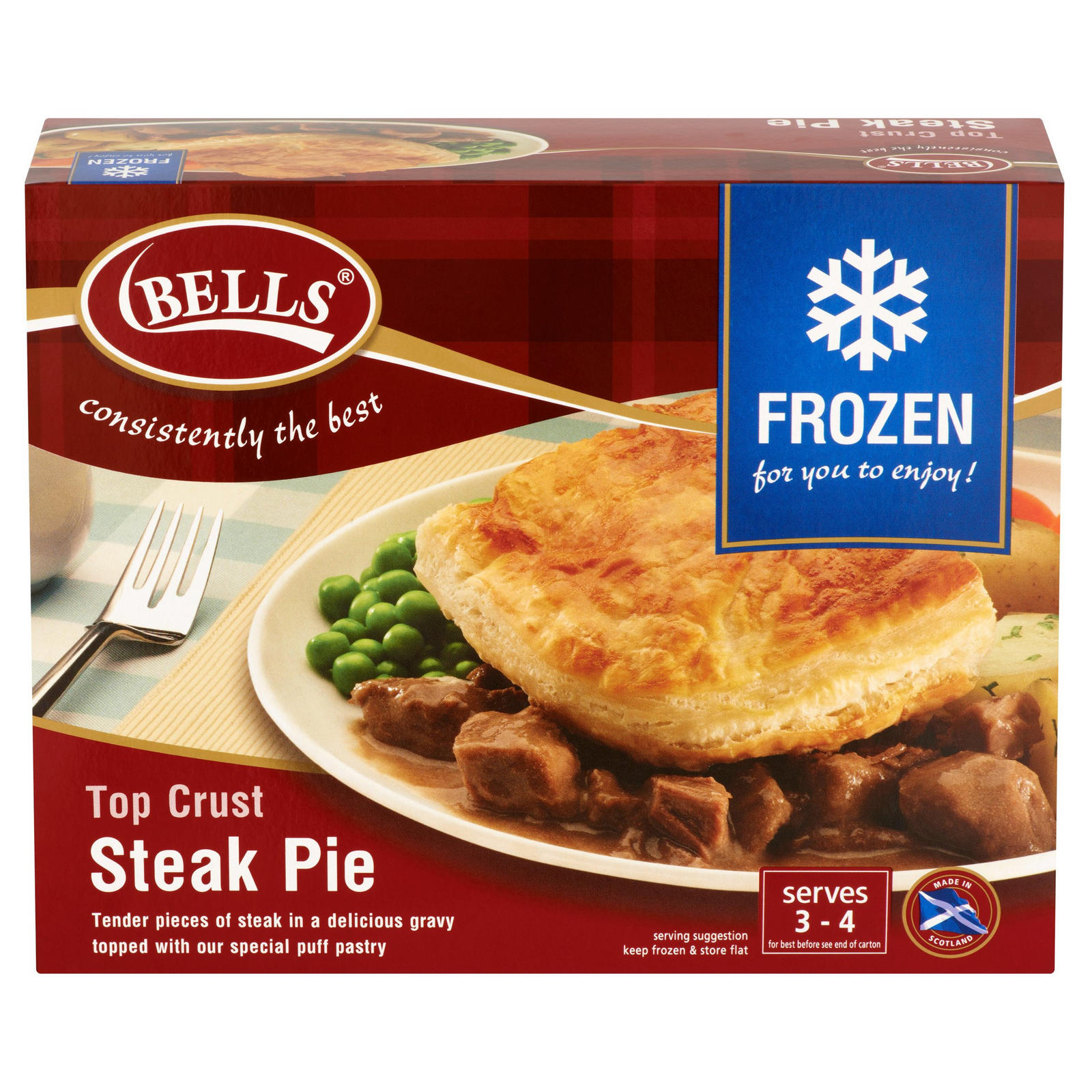 Bells Frozen Steak Pie 4 portion | Pies & Puddings ...