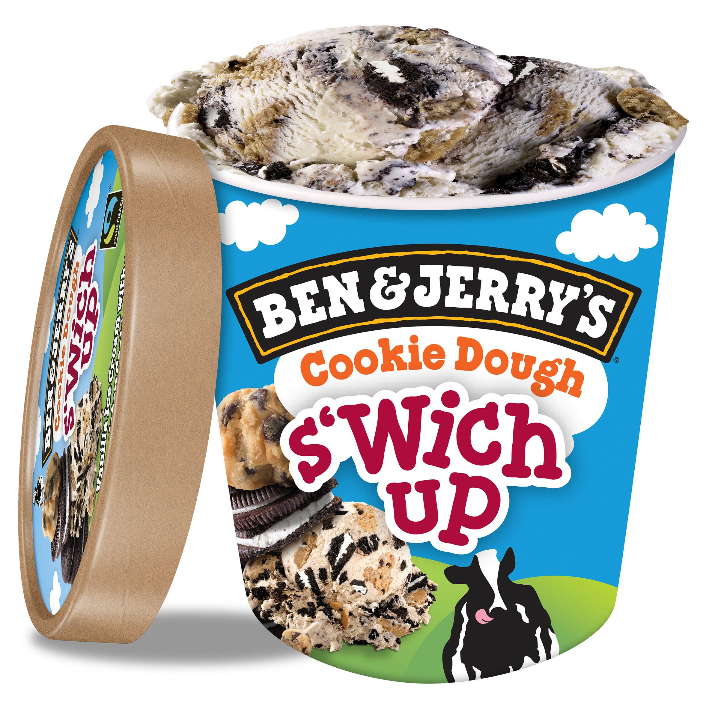 Ben Jerry S Wich Cookie Dough S Wich Up Ice Cream Tub
