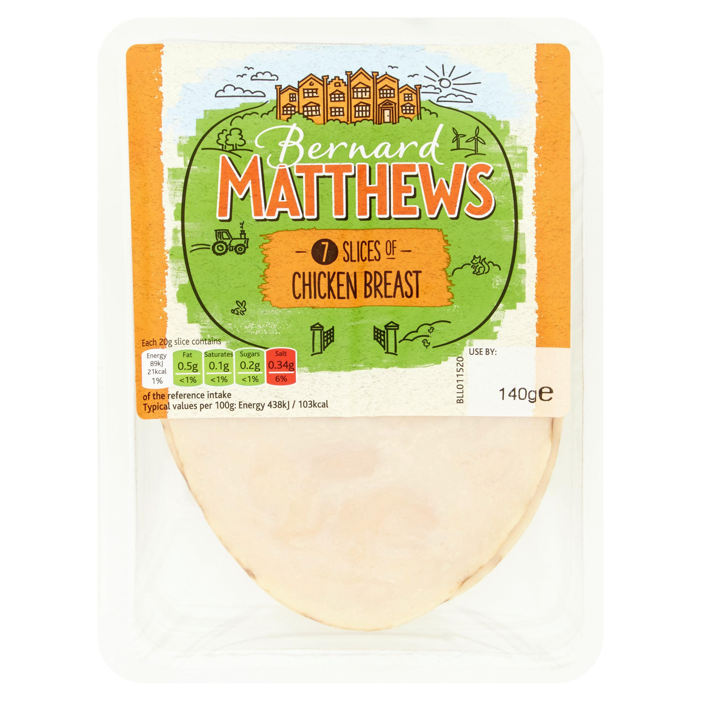 Bernard Matthews 7 Slices Of Chicken Breast 140g Chicken And Turkey Iceland Foods