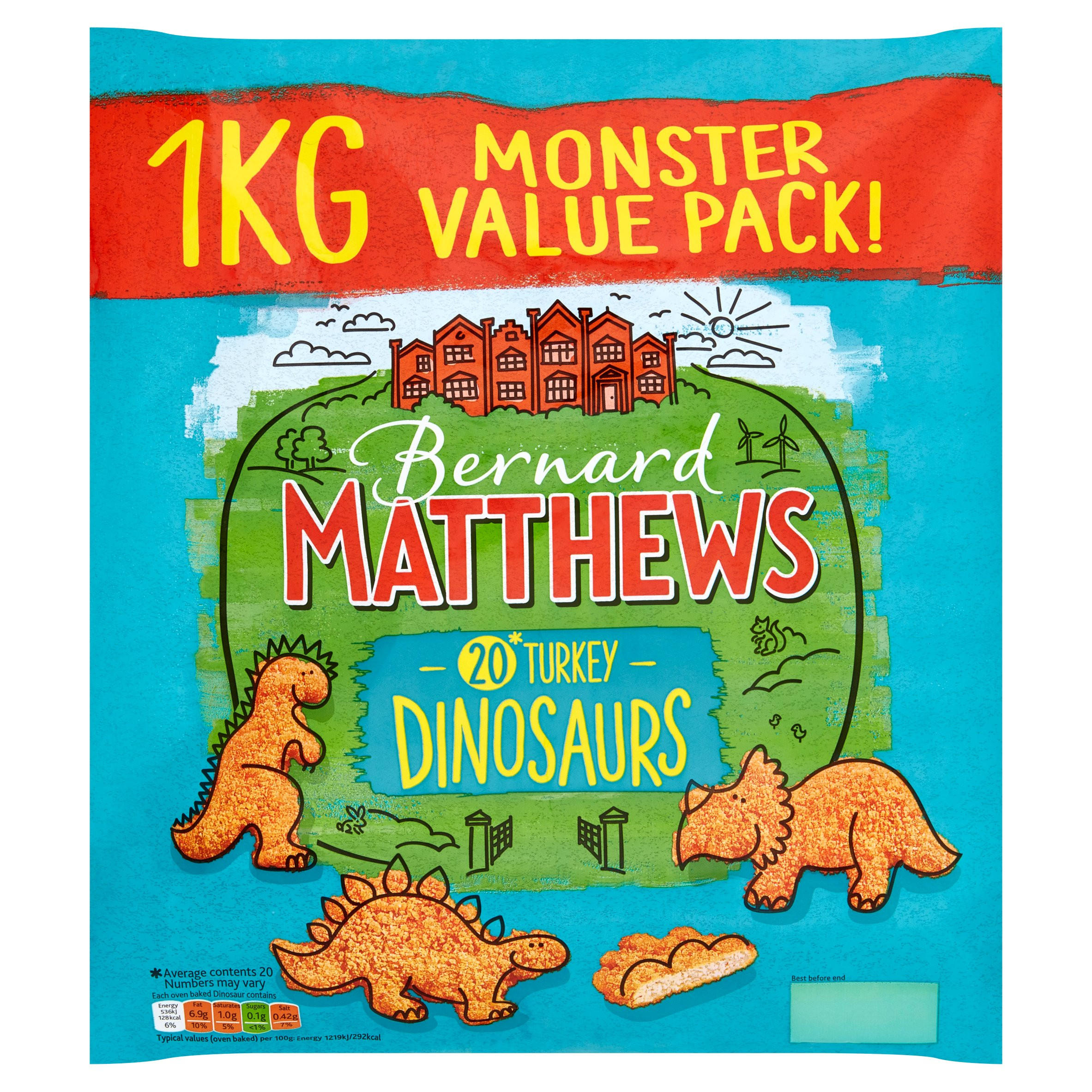 Bernard Matthews 20 Turkey Dinosaurs 1kg Iceland Foods Bernard Matthews 20 Turkey Dinosaurs 1kg Iceland Foods