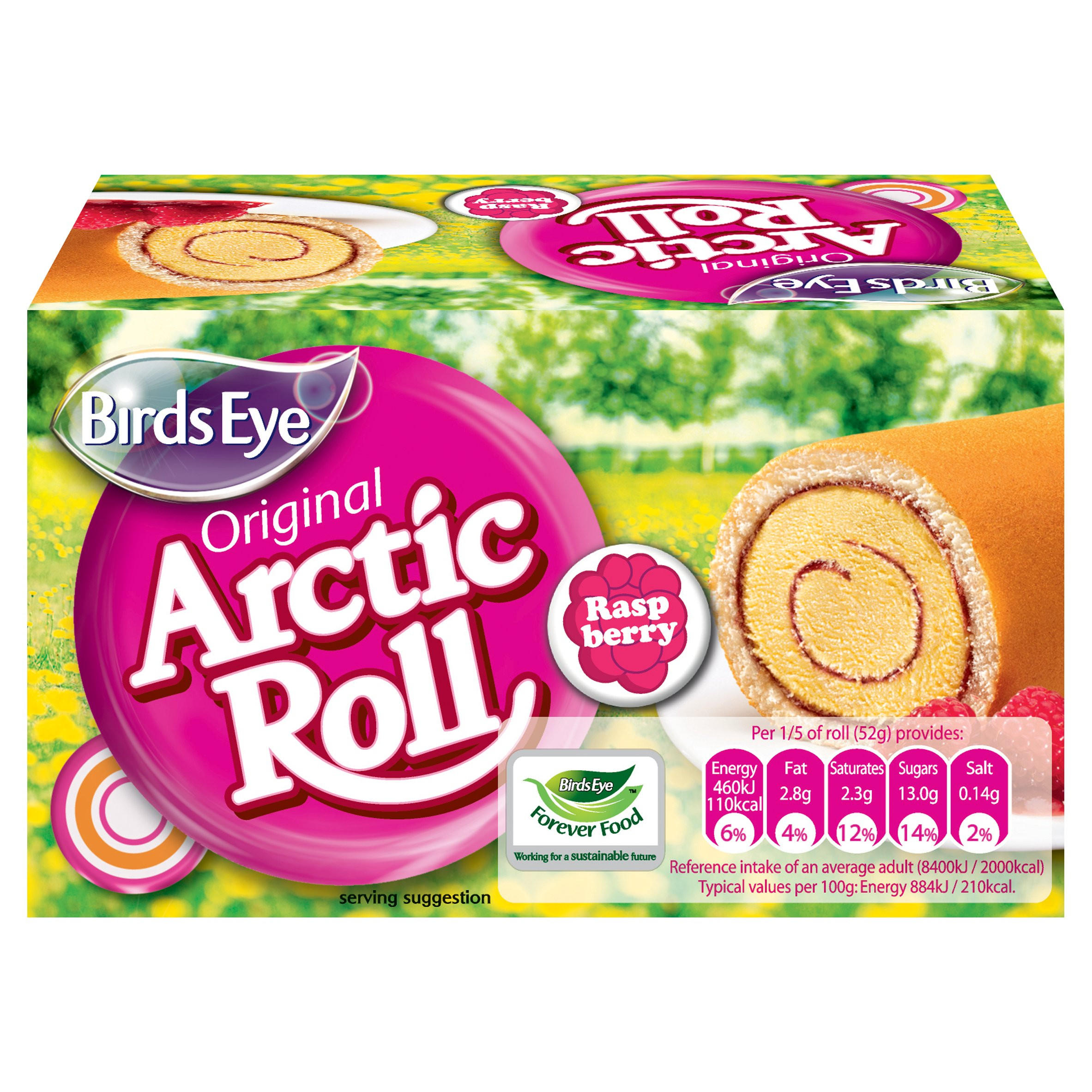 Birds Eye Original Arctic Roll Raspberry 260g | Iceland Foods