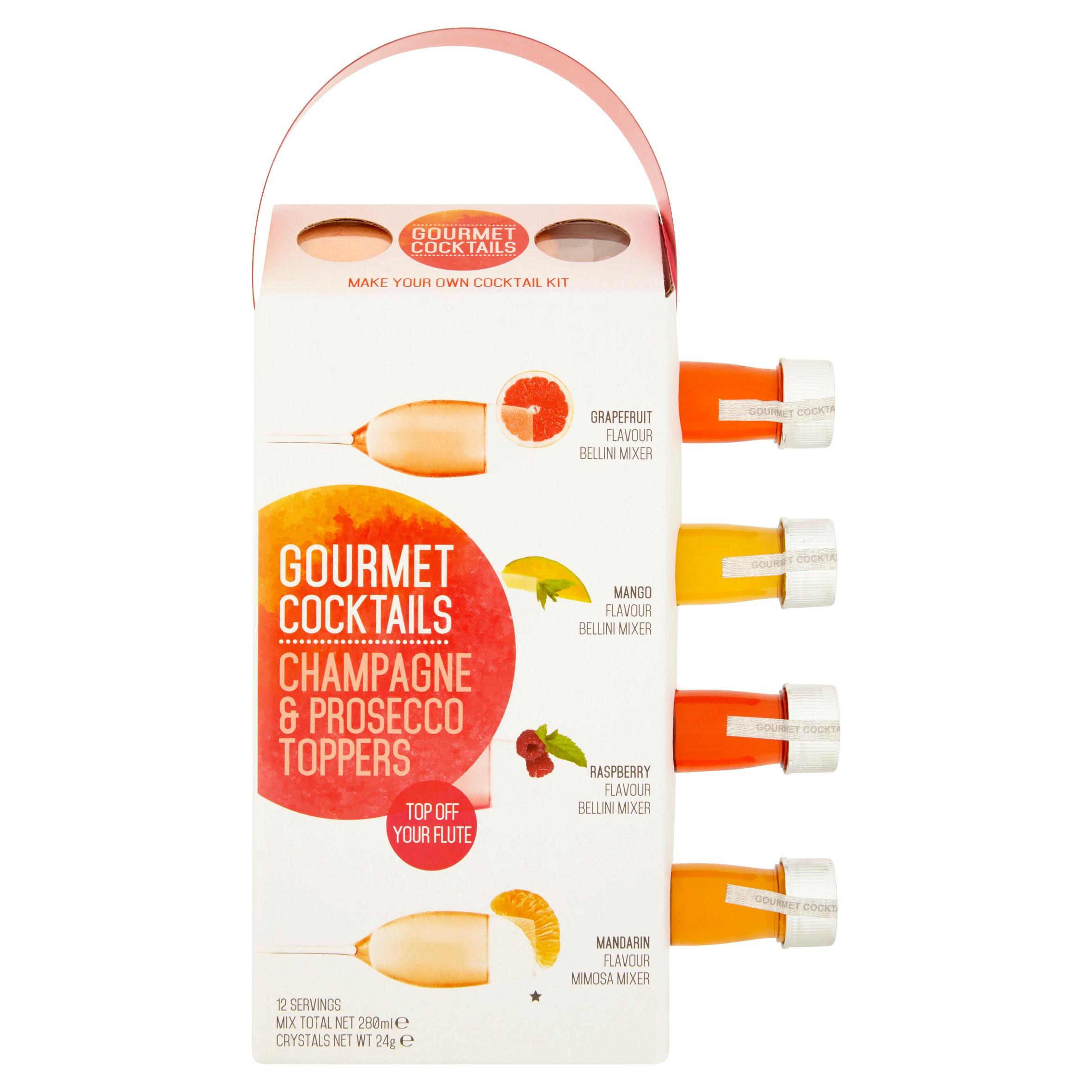 Bubbly Toppers Champagne Cocktail Mixers, Pack of 5