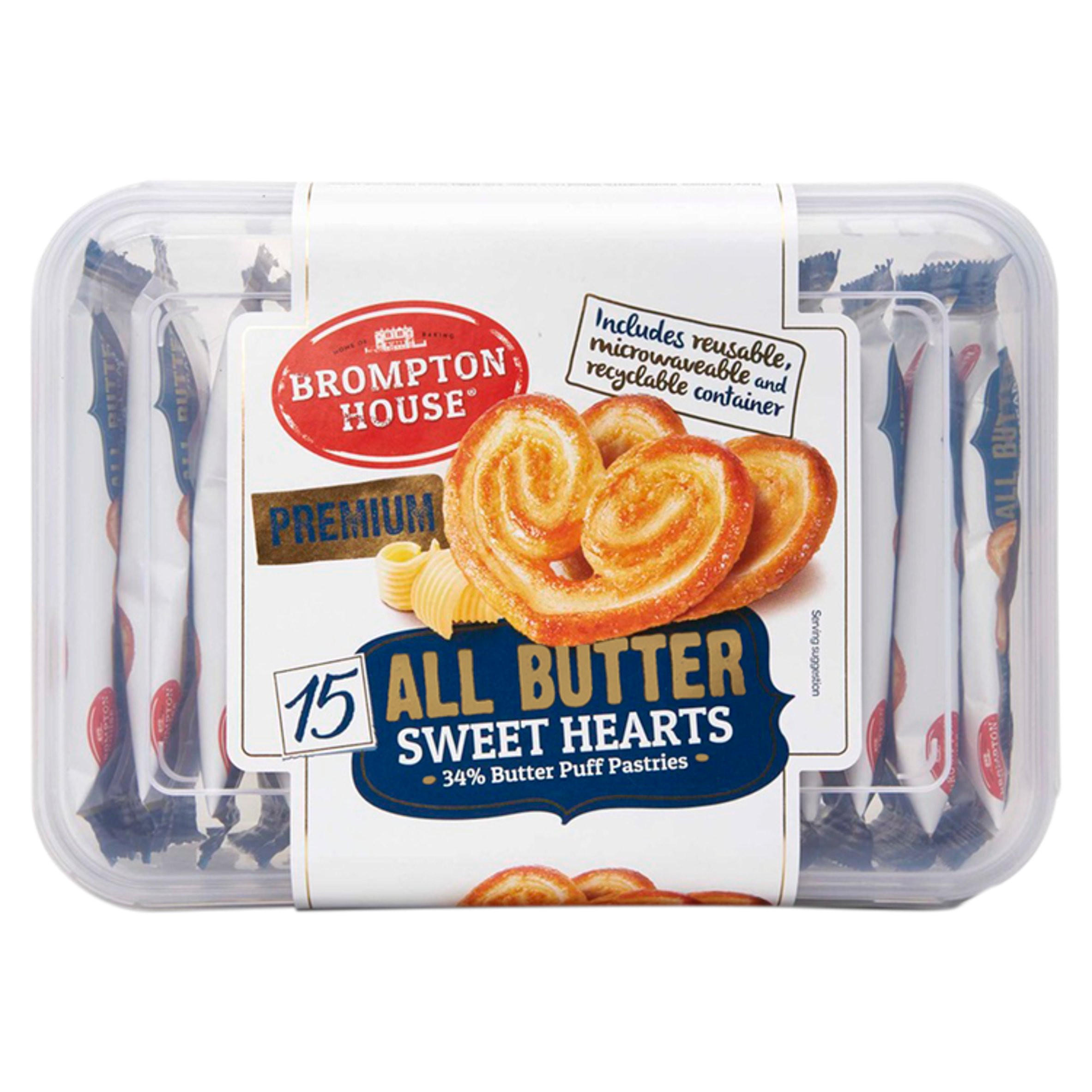 Brompton House Premium All Butter Sweet Hearts 15 x 11g