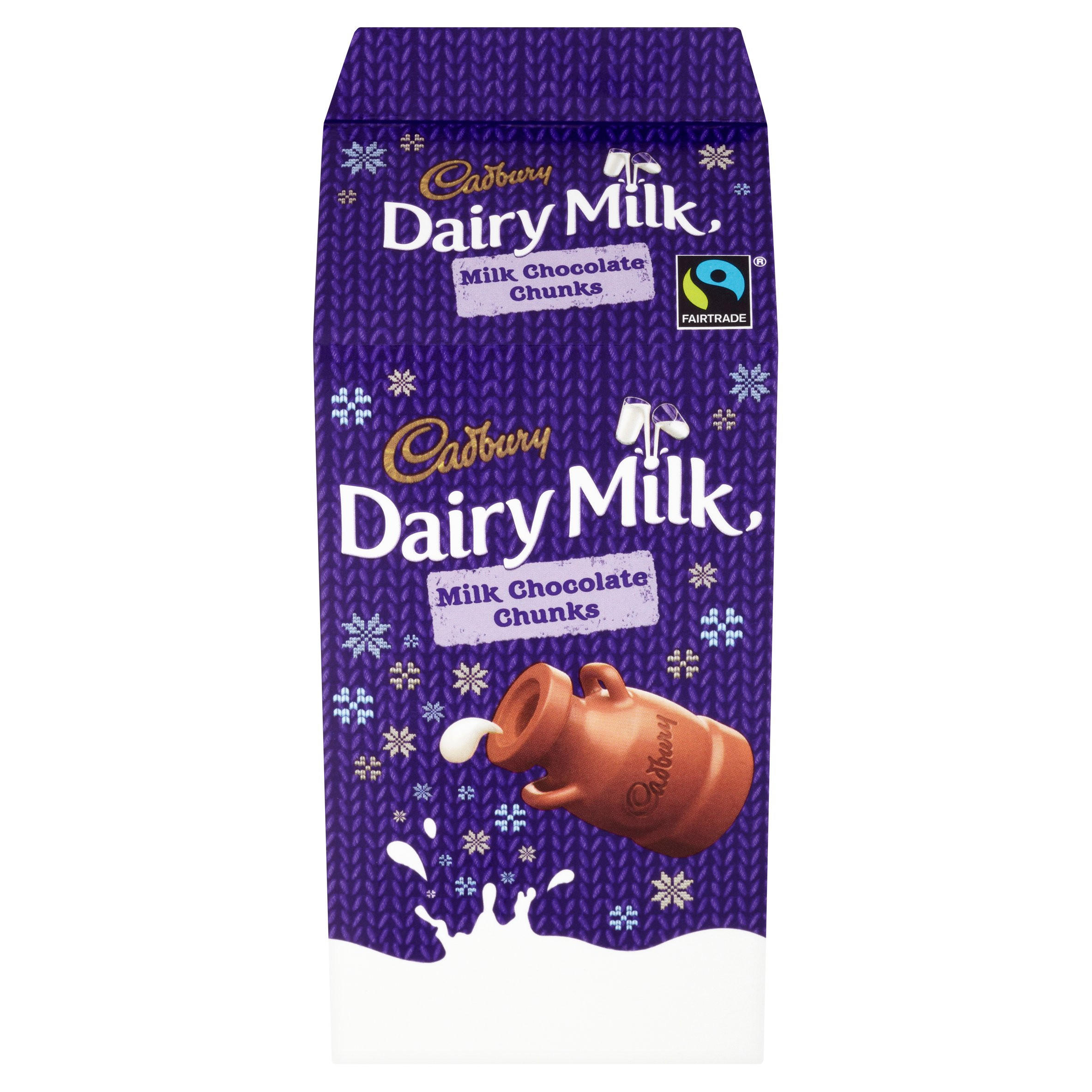 Cadbury Dairy Milk Christmas Chocolate Chunks 166g Chocolate Boxes