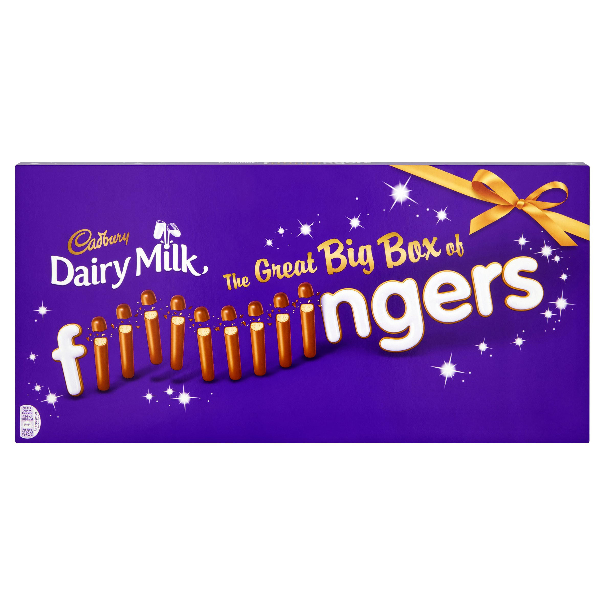 Cadbury Dairy Milk Chocolate Fingers Biscuits Great Box 570g