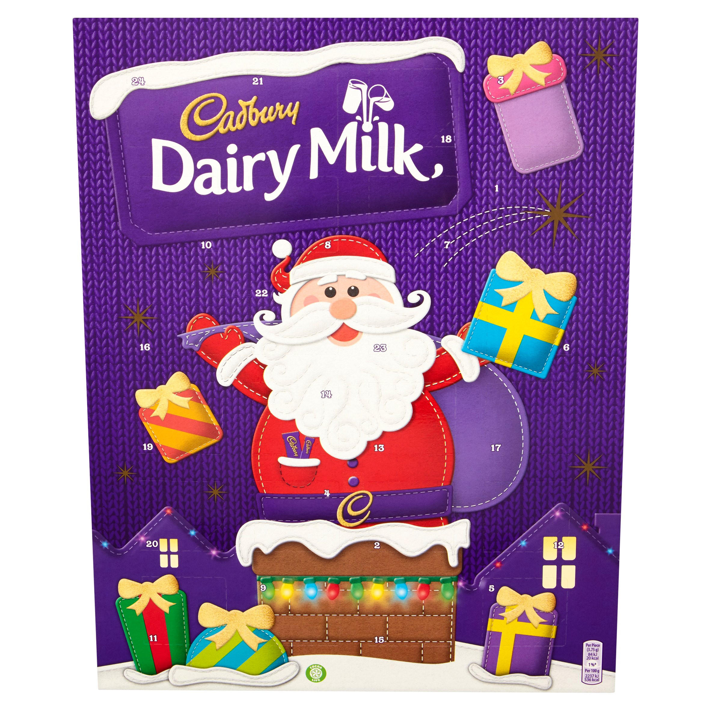 Cadbury Dairy Milk Chocolate Advent Calendar 90g Iceland Foods