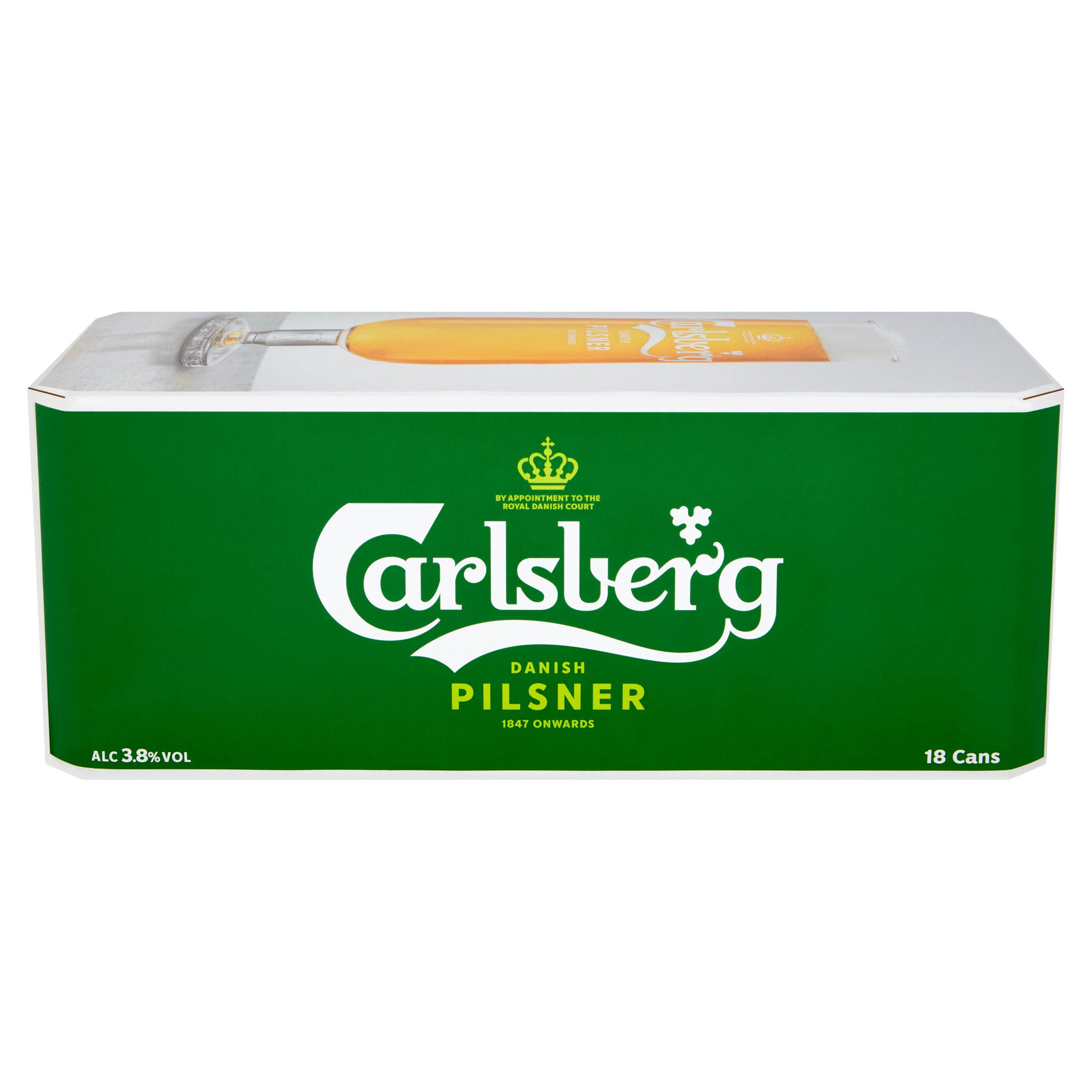 Carlsberg Danish Pilsner 18 x 440ml Cans | Beer | Iceland Foods