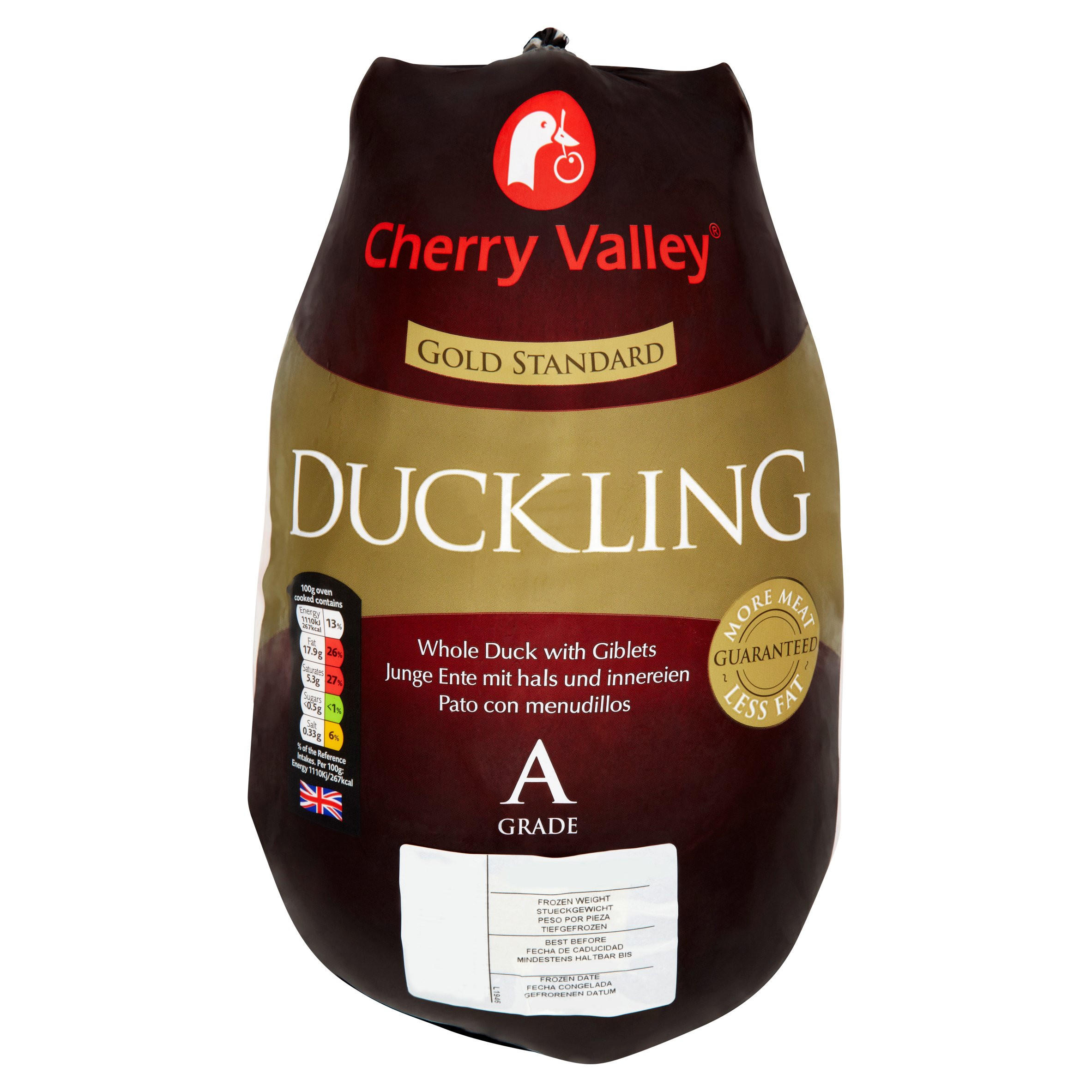 Cherry Valley Gold Standard Duckling Whole Duck with Giblets 2400g
