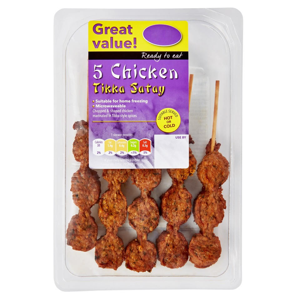 Chicken Tikka Satay 5 Pack 80g