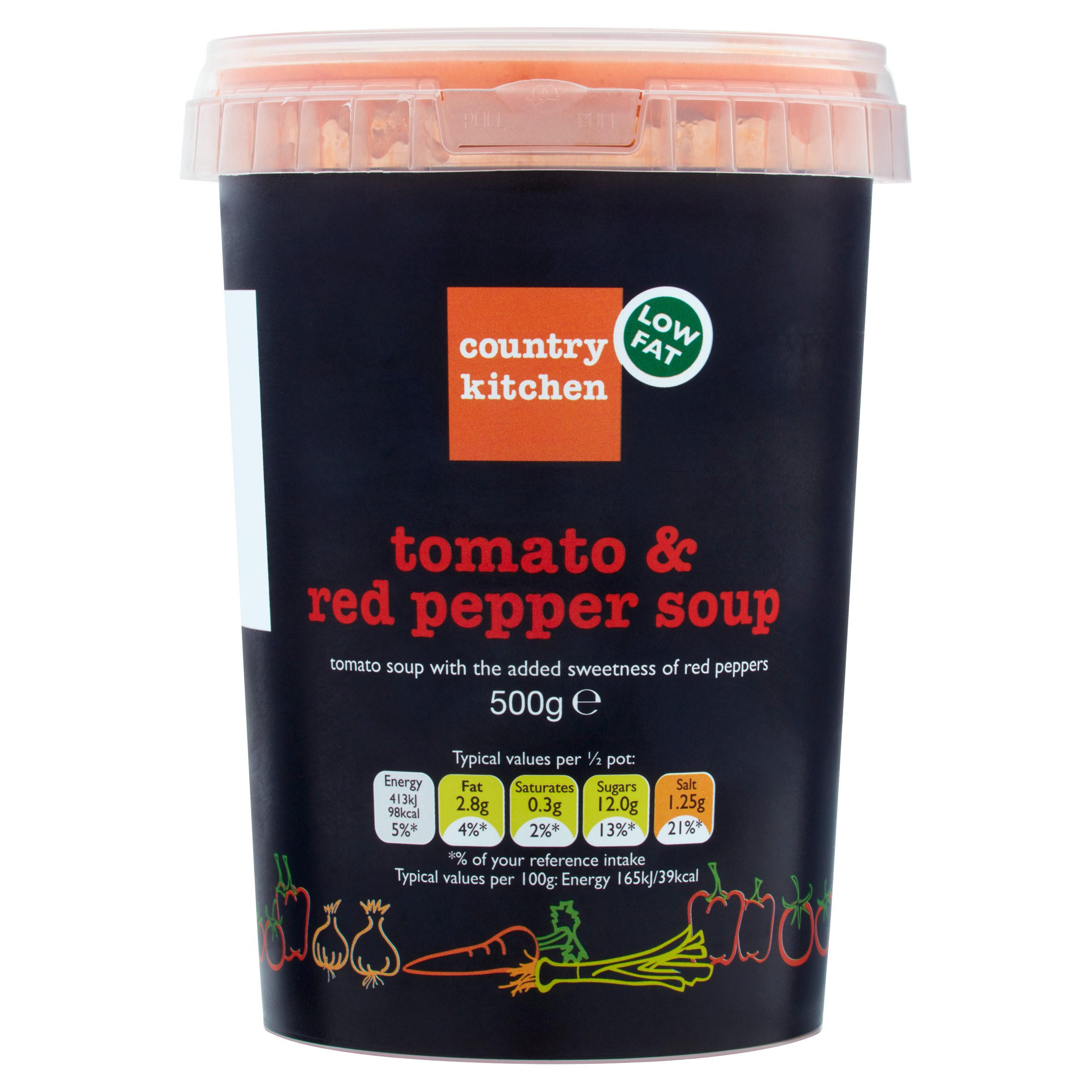 Country Kitchen Tomato & Red Pepper Soup 500g Iceland Foods