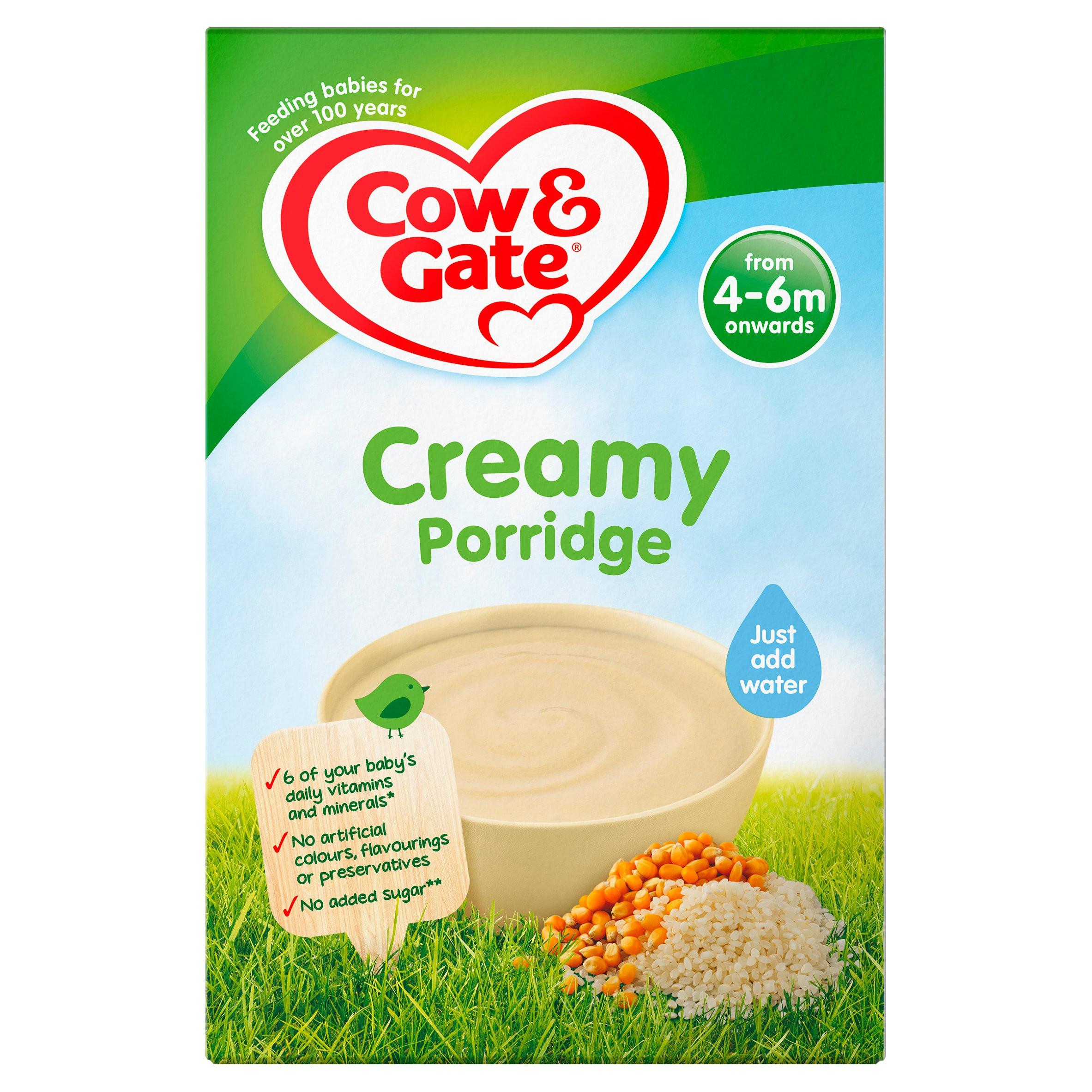 Cow & Gate Creamy Porridge Baby Cereal 125g Baby Food Iceland Foods