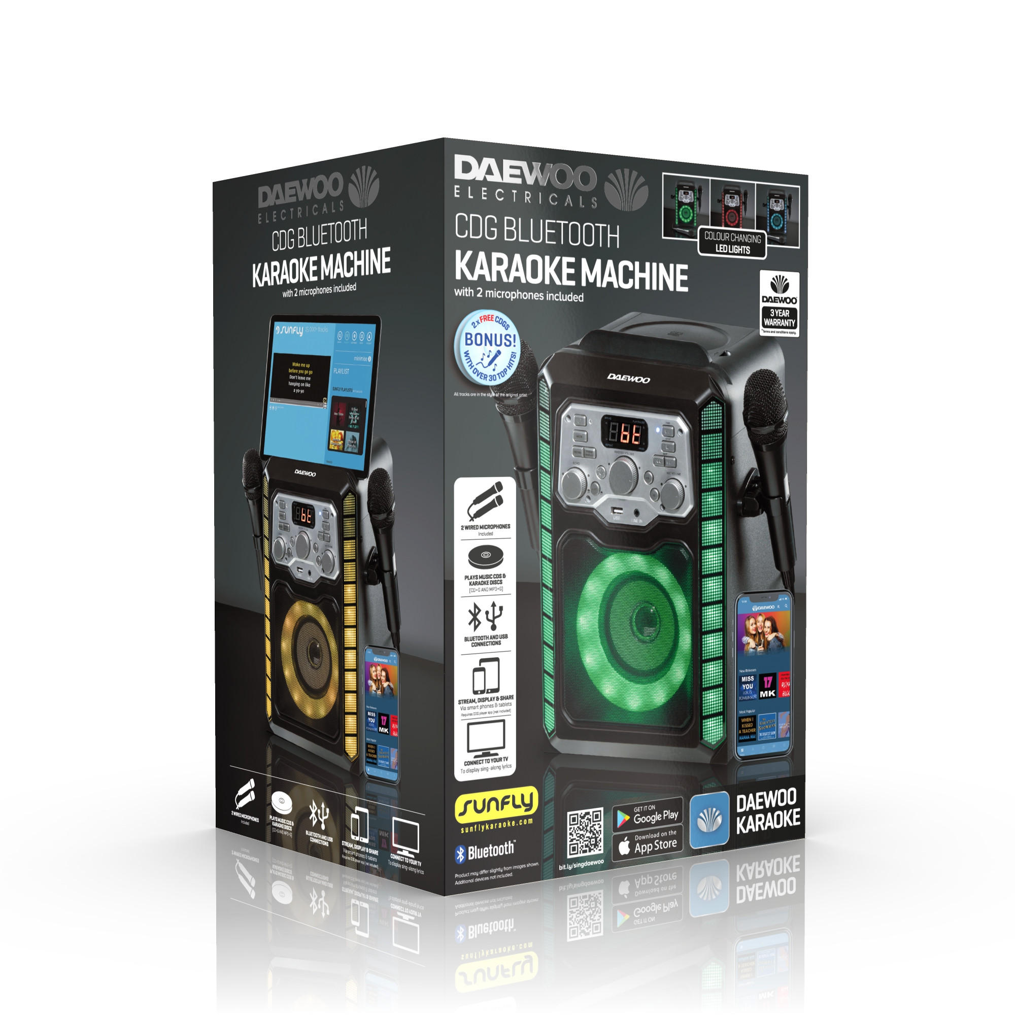 Daewoo Bluetooth Karaoke Machine Appliances Iceland Foods