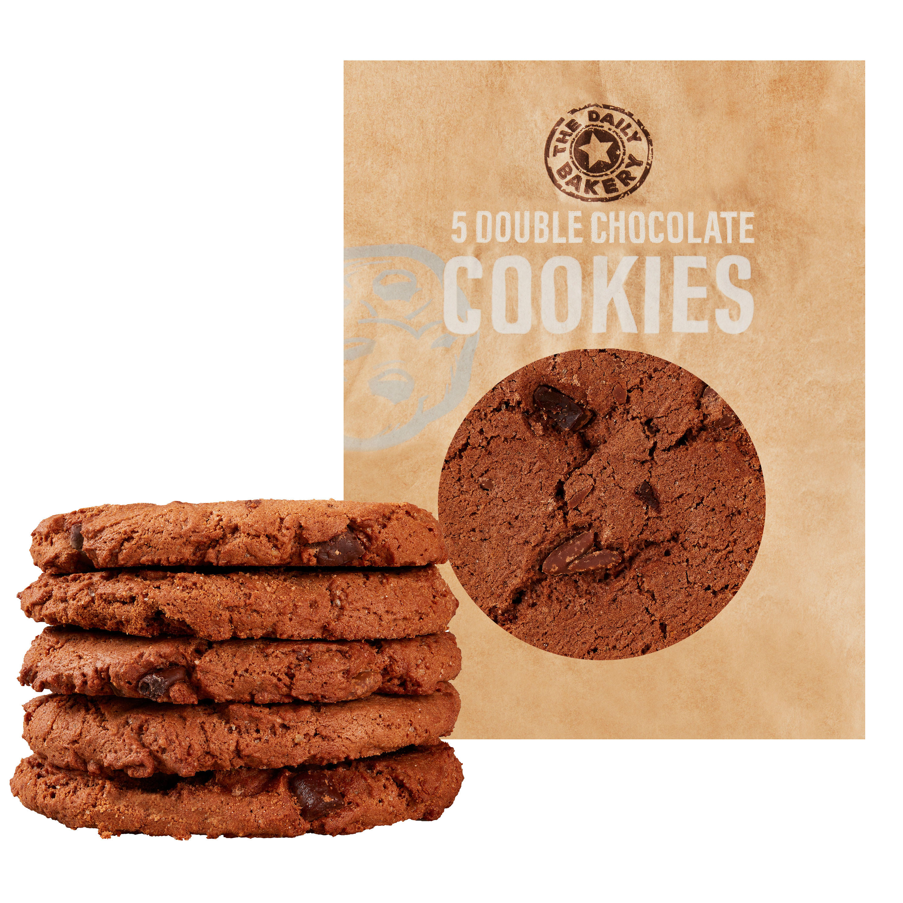 The Daily Bakery 5pk Double Chocolate Cookies The Daily Bakery