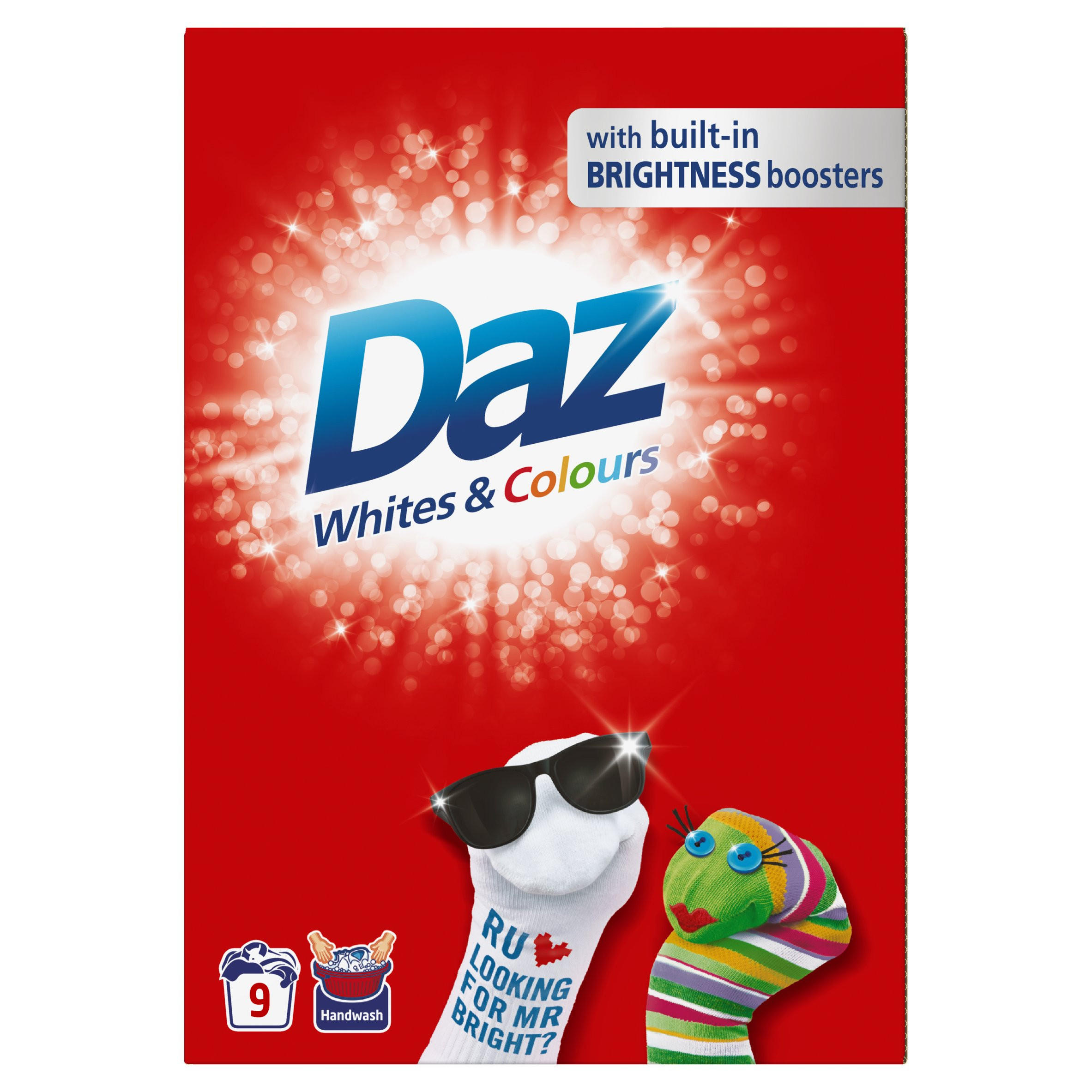 Daz Washing Powder Whites & Colours 960g 9 Washes Washing Powders