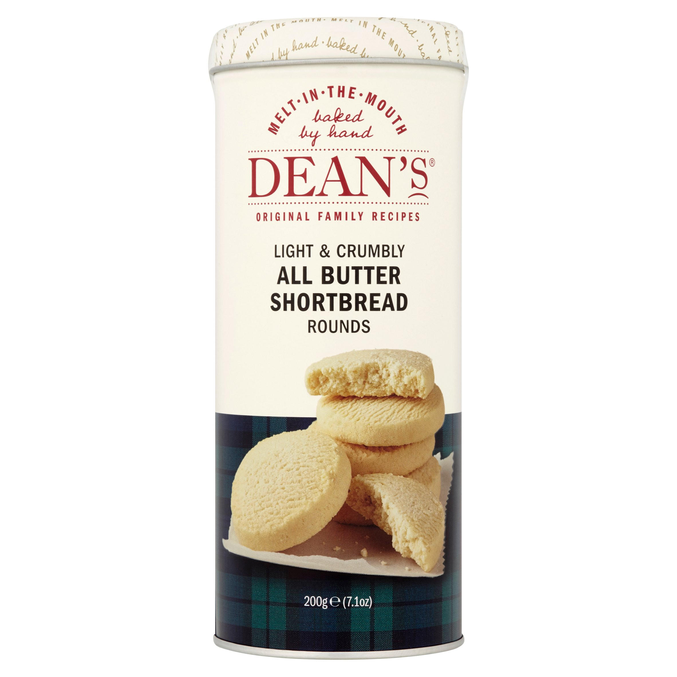 Dean S All Butter Shortbread Rounds 200g Sweet Biscuits