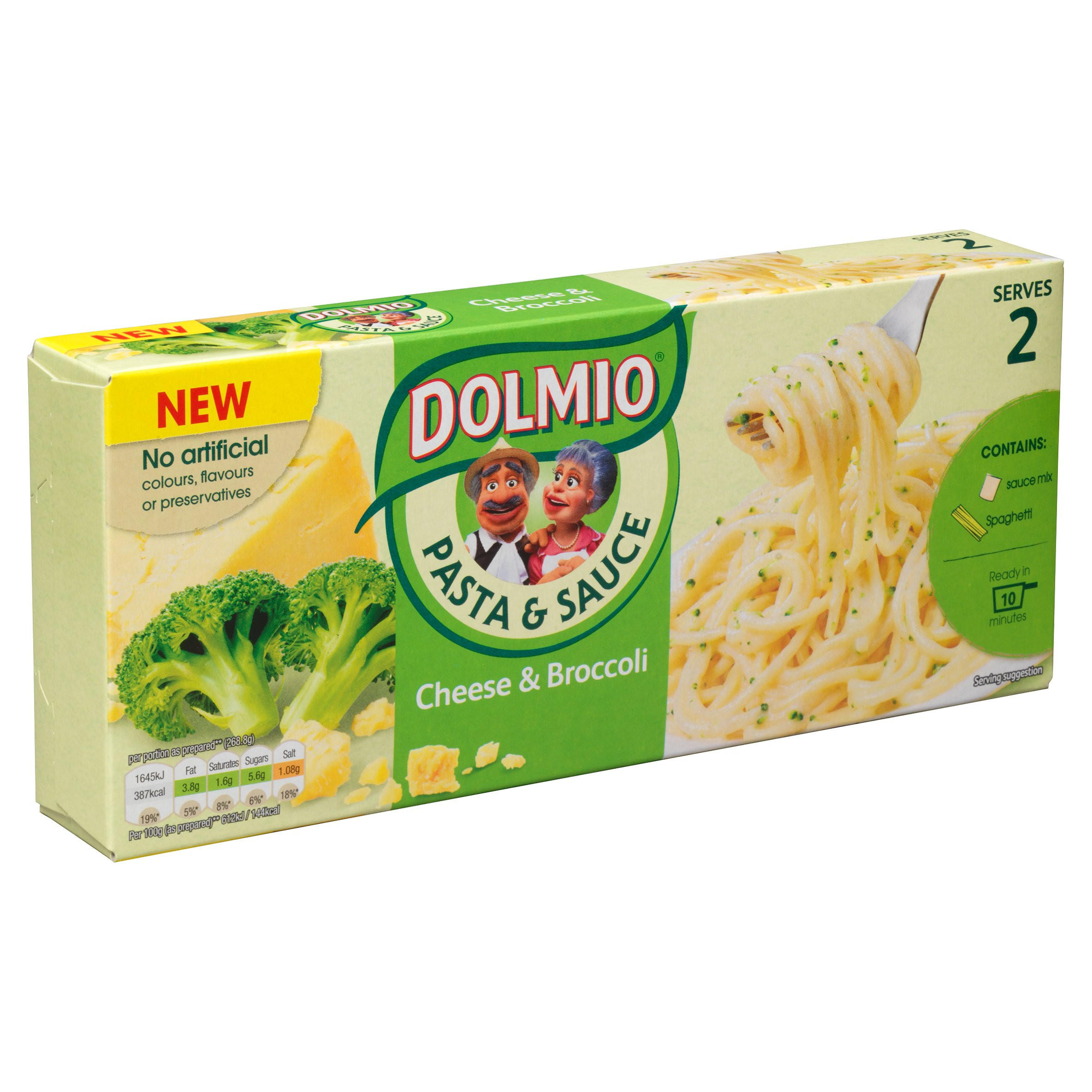 DOLMIO® Pasta & Sauce Cheese & Broccoli 215g | Pasta | Iceland Foods