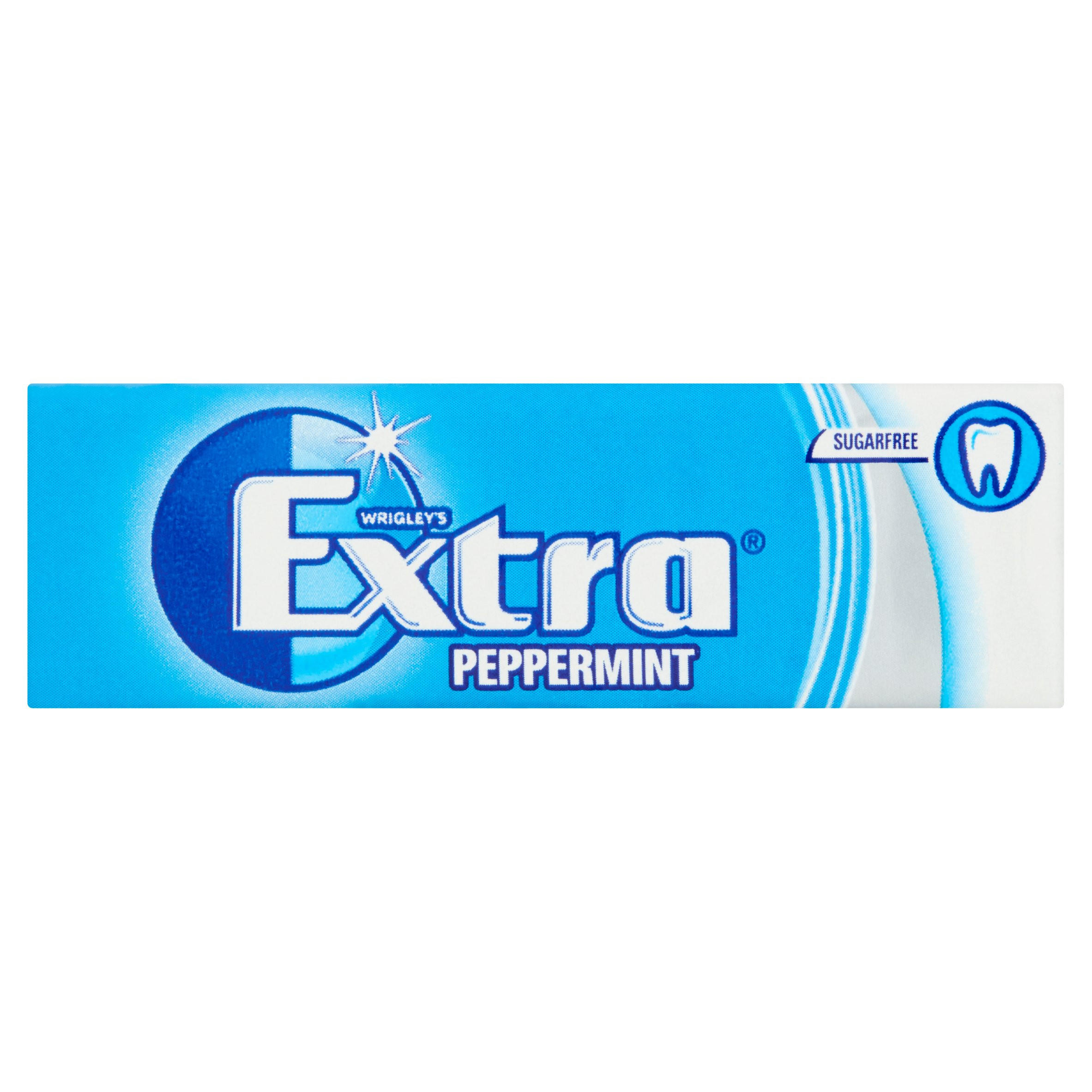 Wrigley's Extra Peppermint Sugarfree Chewing Gum 10 Pieces 14g
