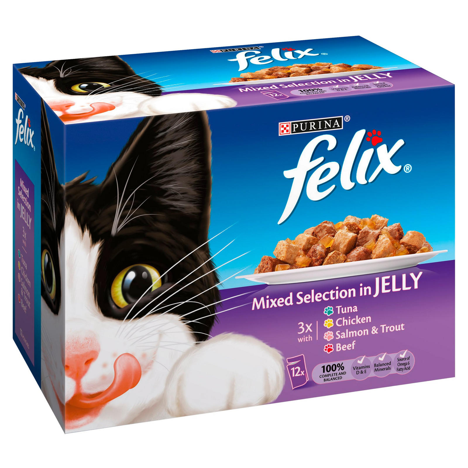 Felix Cat Food Mixed Selection in Jelly 12 x 100g Cat Food Iceland