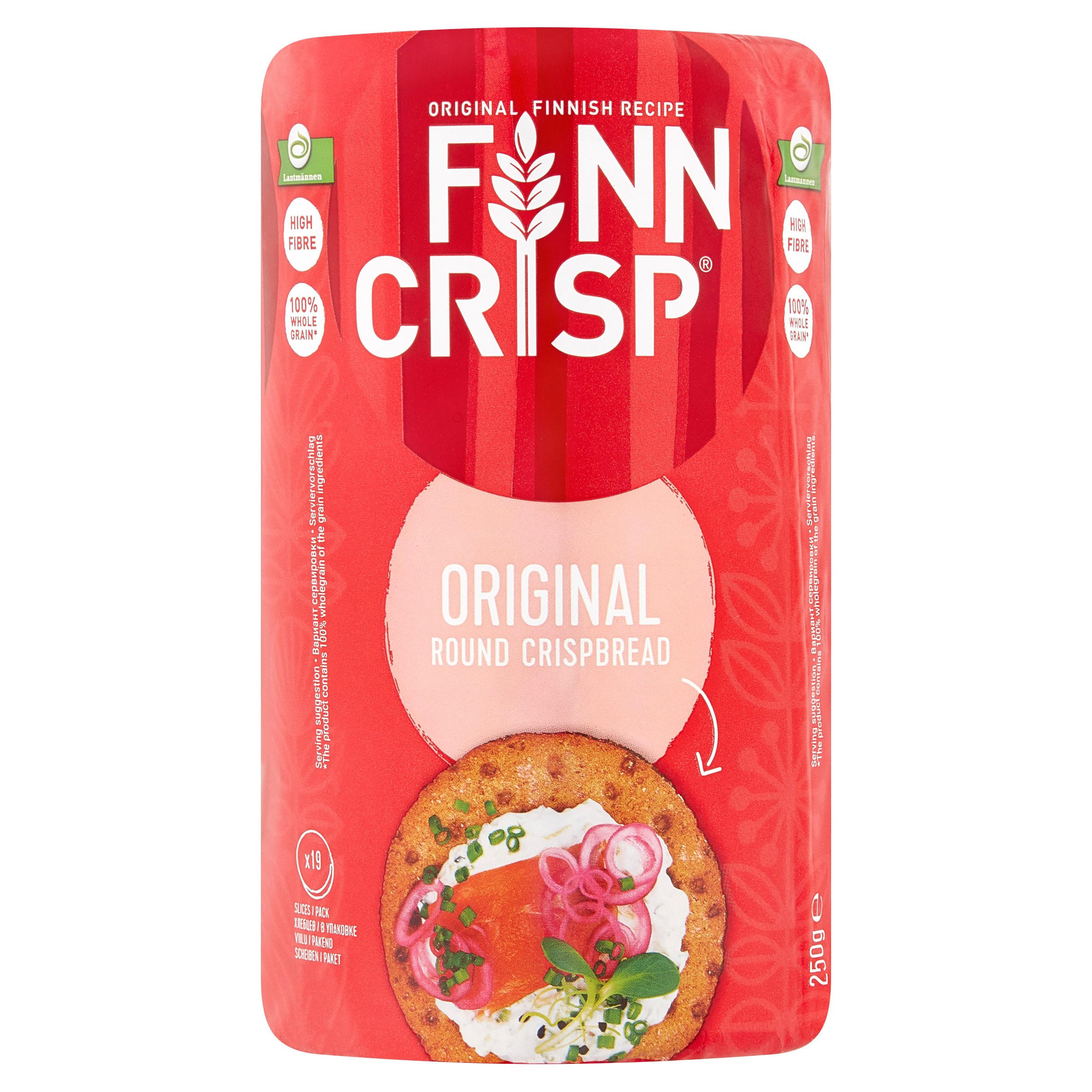 250g Foods Nuts 19 Iceland Slices Crispbread Fruit, Original Snacks & Dried | Crisp Finn Round |