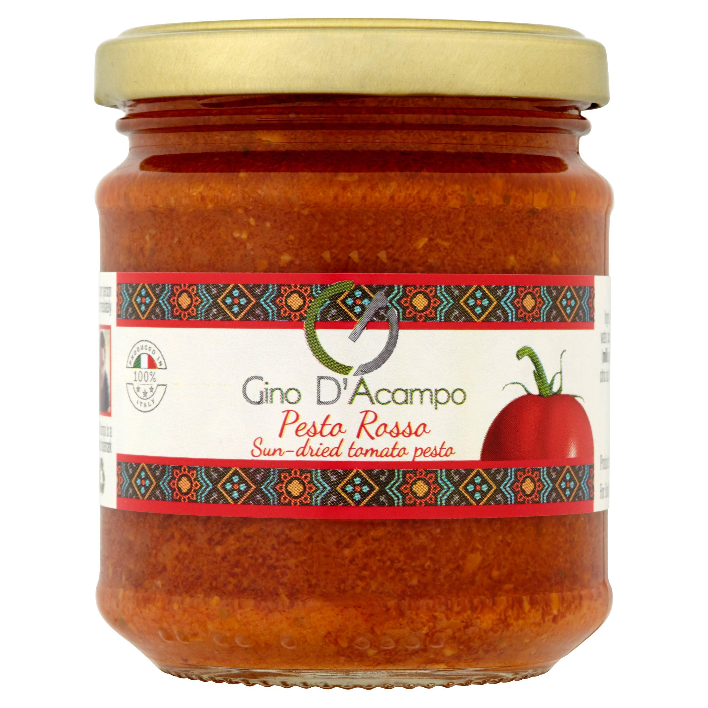 Gino D'Acampo Pesto Rosso SunDried Tomato Pesto 180g Traditional