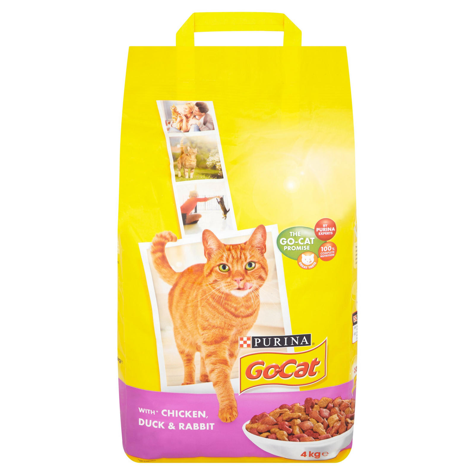 PURINA® GOCAT® ADULT Cat with Chicken, Duck & Rabbit Dry Food 4kg
