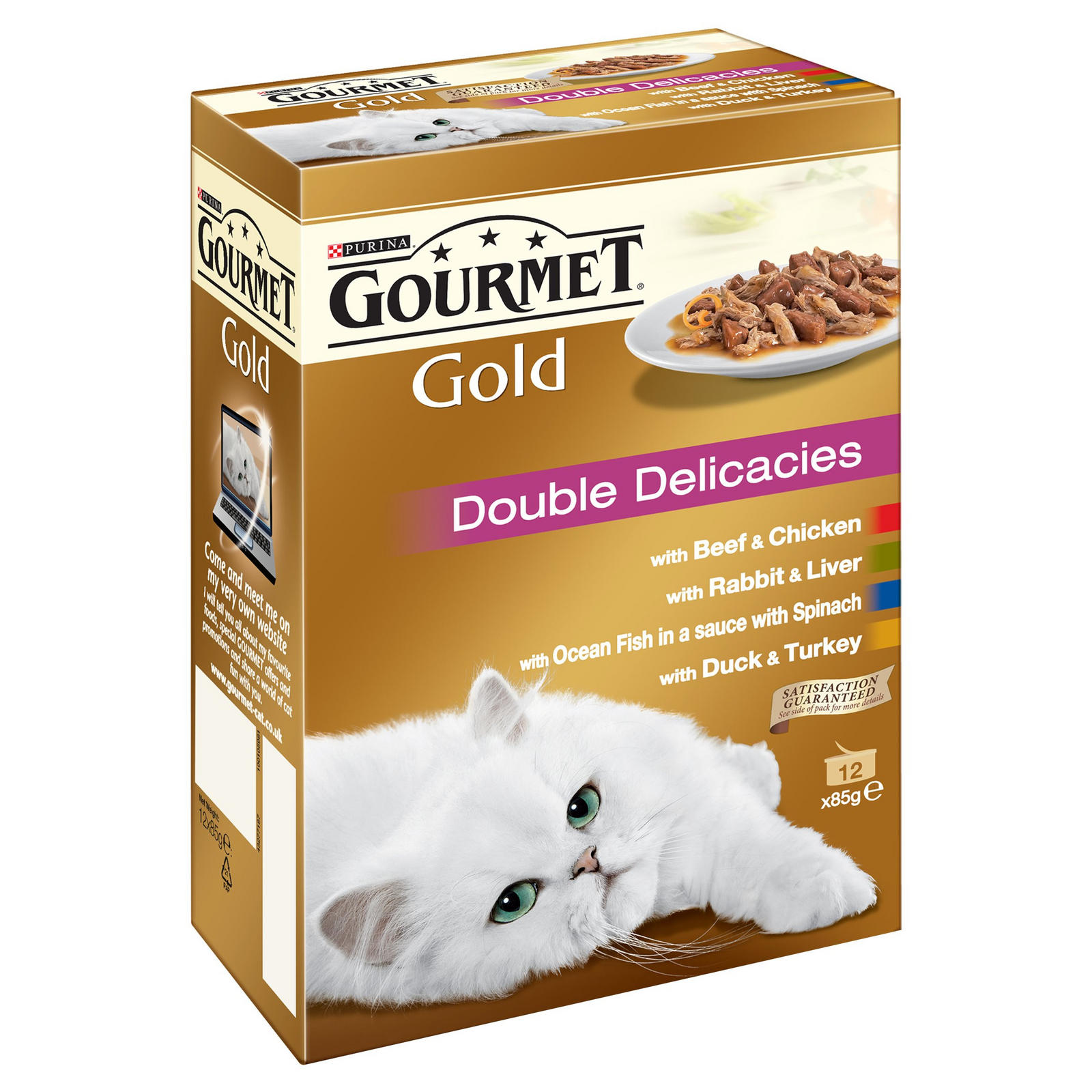 Gourmet Gold Cat Food Double Delicacies 12x85g Cat Food Iceland Foods