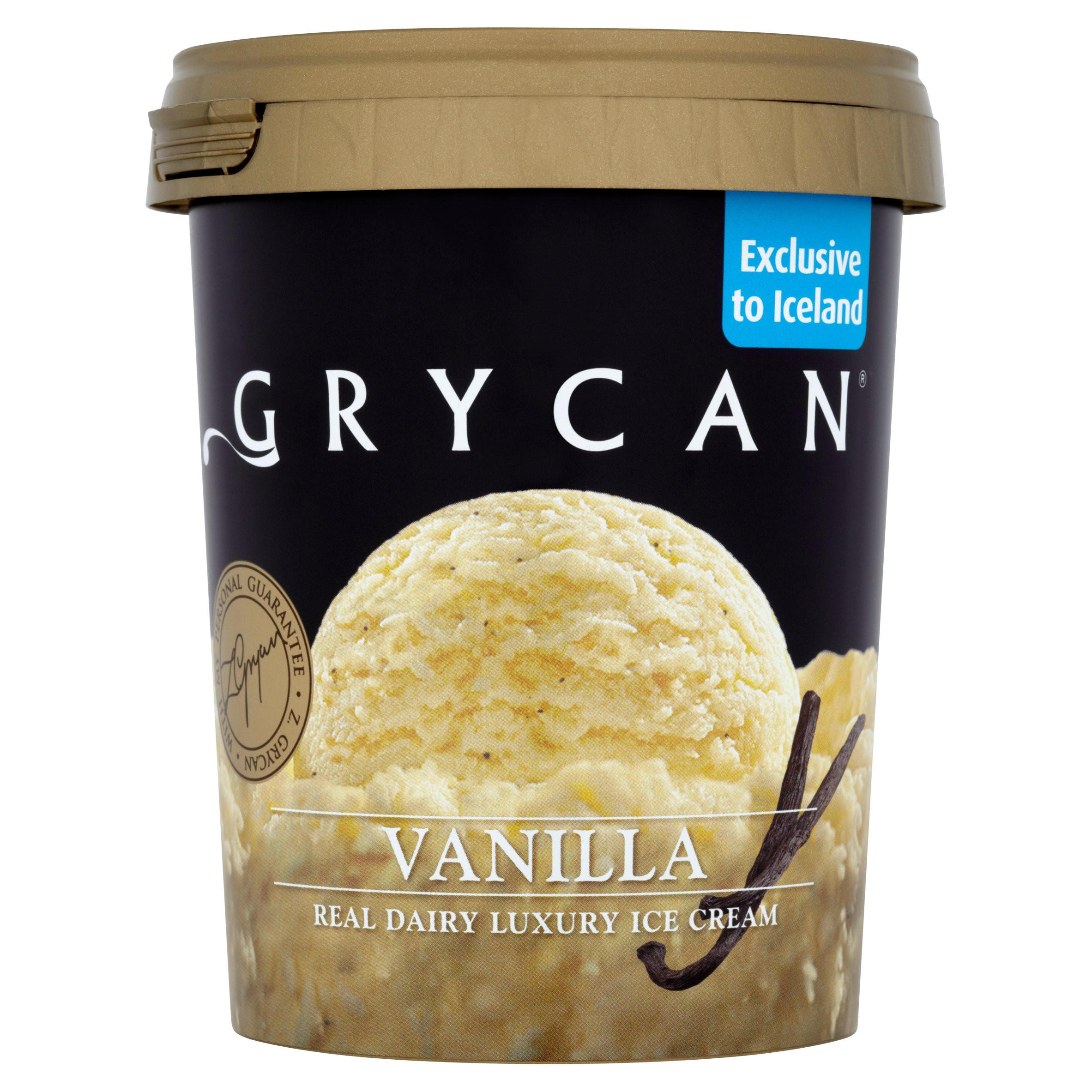 Grycan Vanilla Real Dairy Luxury Ice Cream 500ml Ice Cream Tubs Iceland Foods