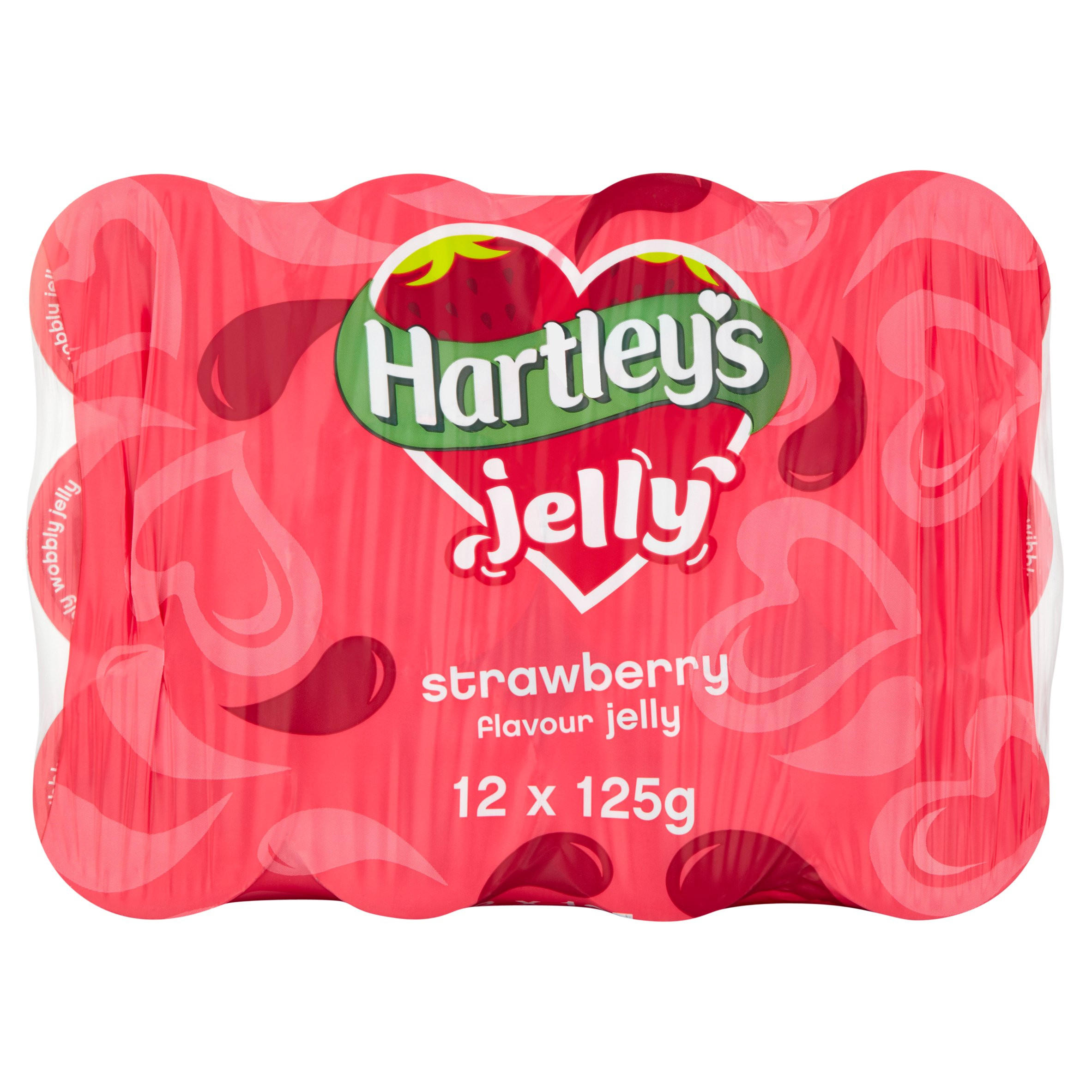 Hartley's Jelly Strawberry Flavour Jelly 12 x 125g Tinned Fruit