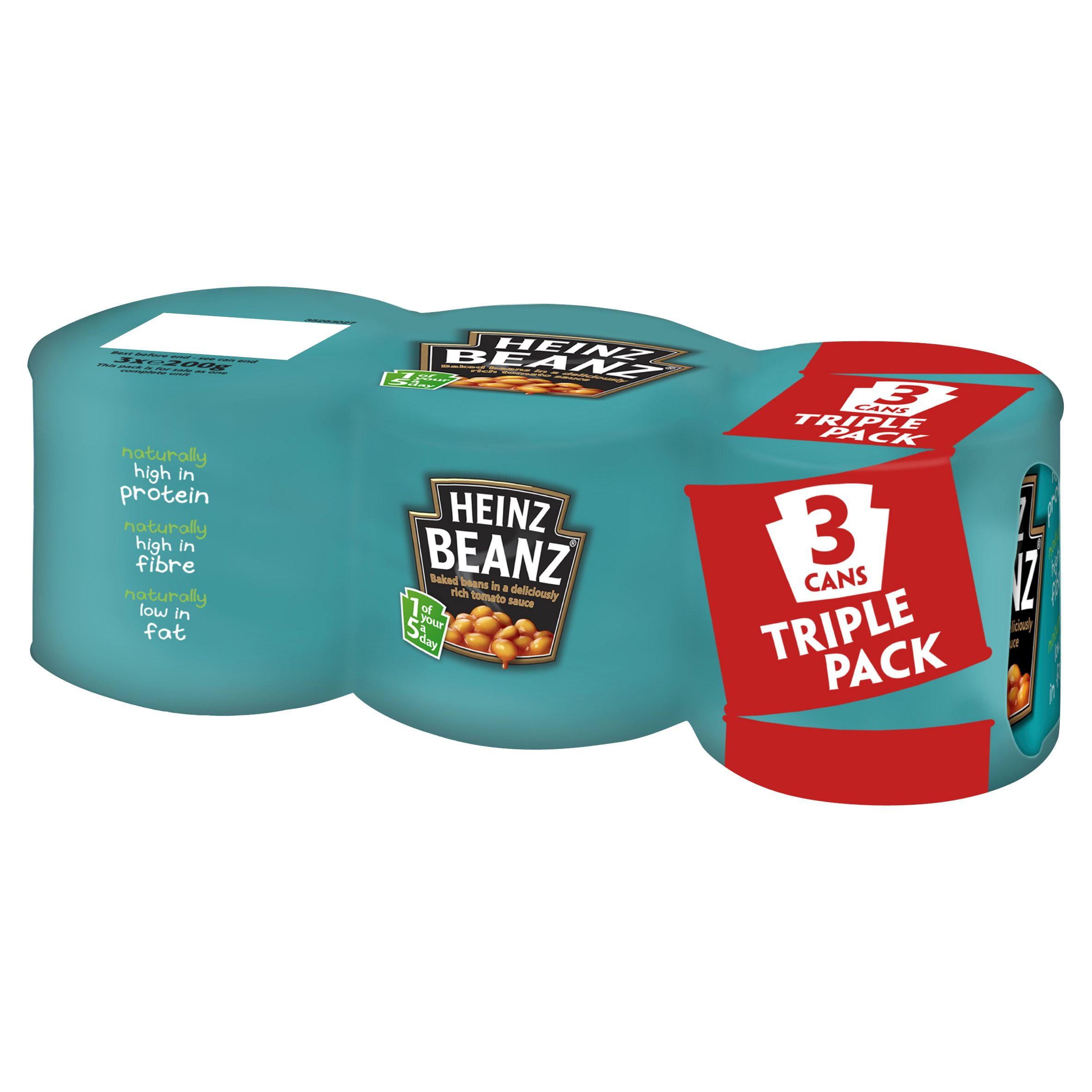 Heinz Beanz Triple Pack 3 x 200g Canned Beans Iceland Foods