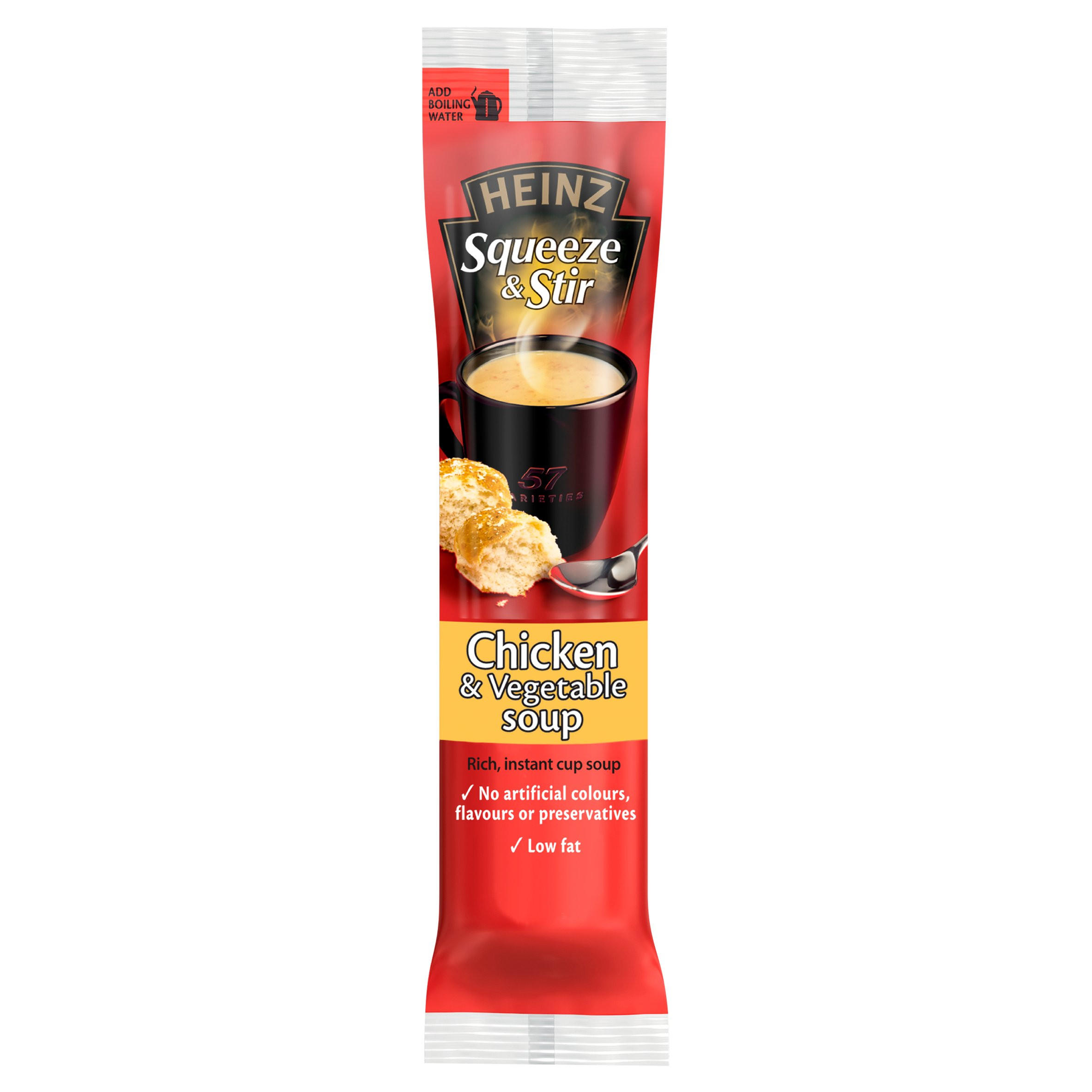 Heinz Squeeze and Stir Chicken and Vegetable Soup 70g Tinned Soup