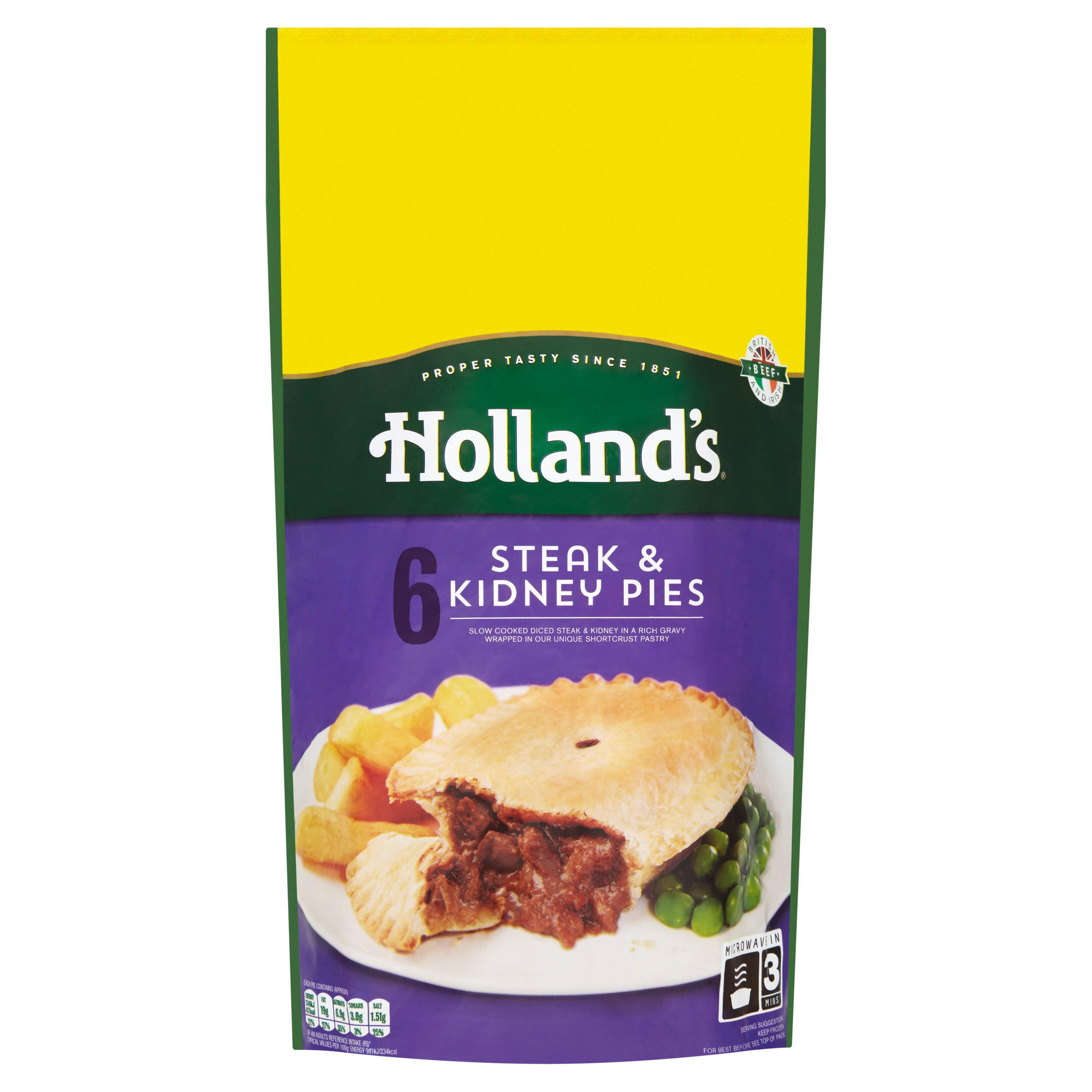 Holland's 6 Steak & Kidney Pies | Pies & Puddings | Iceland Foods