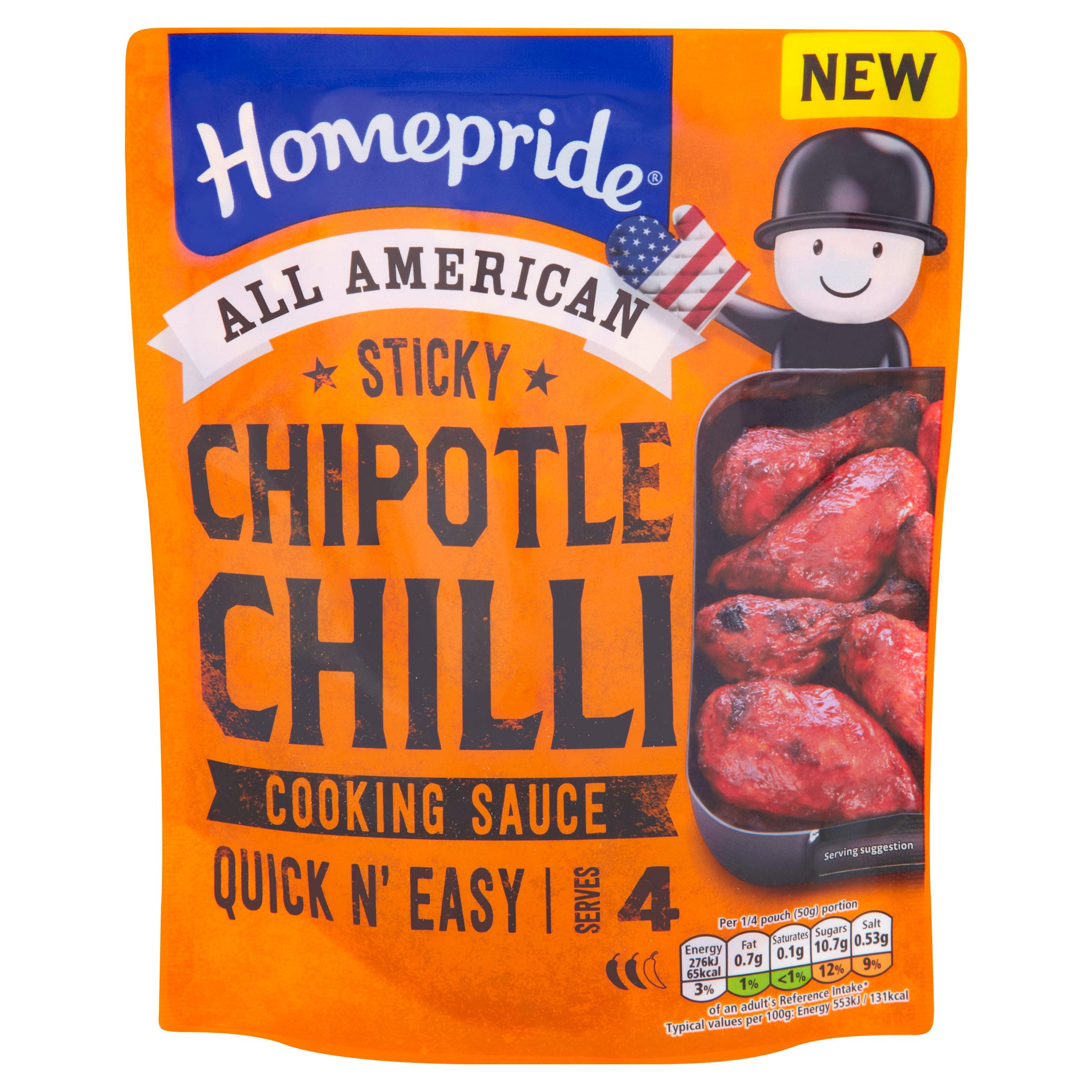 Homepride American Chipotle Chilli Cooking Sauce 200g Traditional