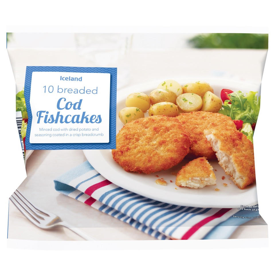 Iceland 10 Breaded Cod Fishcakes 420g