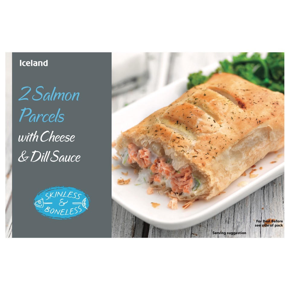 Iceland 2 Salmon Parcels with Cheese and Dill Sauce 280g