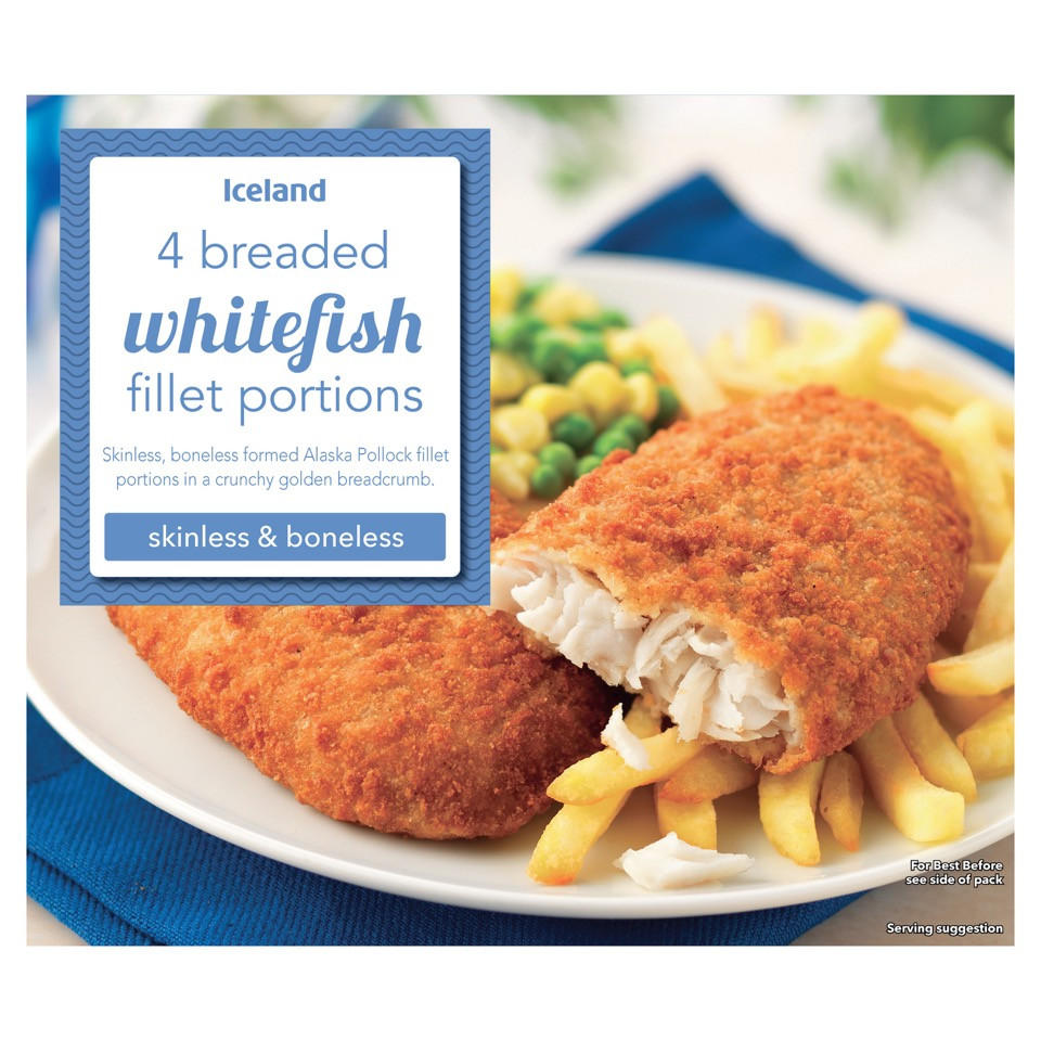 Iceland 4 Breaded Whitefish Fillets 400g