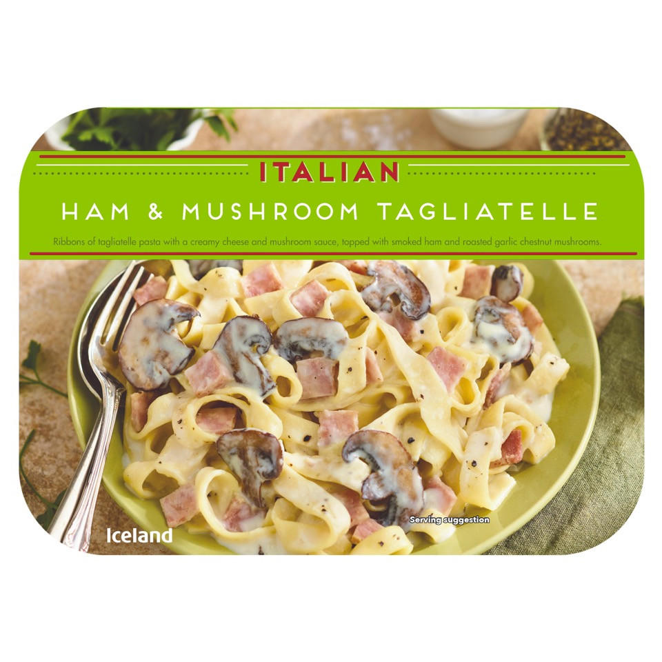 Iceland Ham and Mushroom Tagliatelle 400g